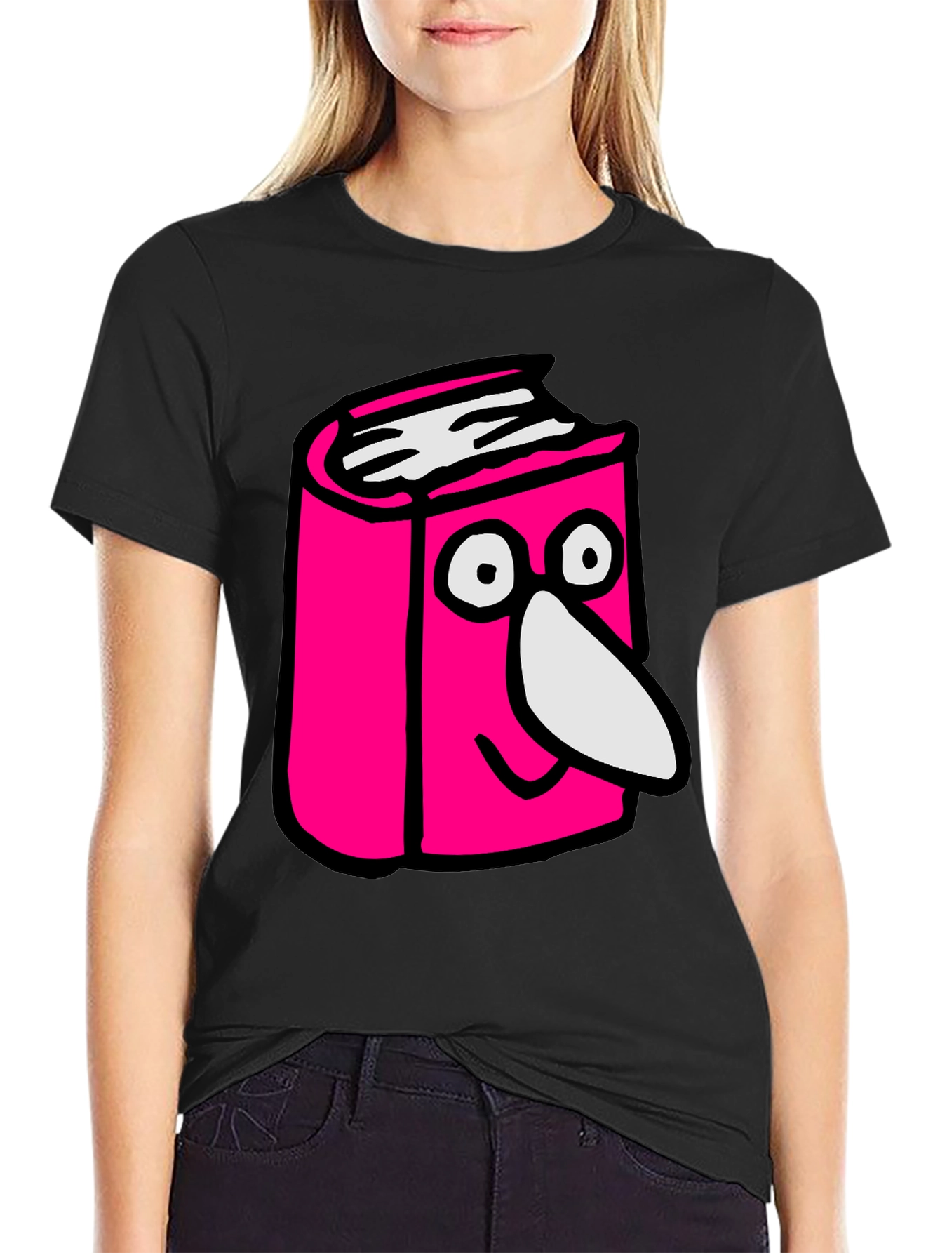 Cartoon Book T-Shirt - Novelty Graphic Tee