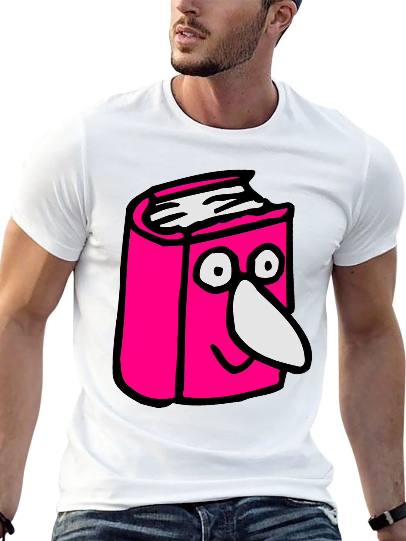 Cartoon Book T-Shirt - Novelty Graphic Tee