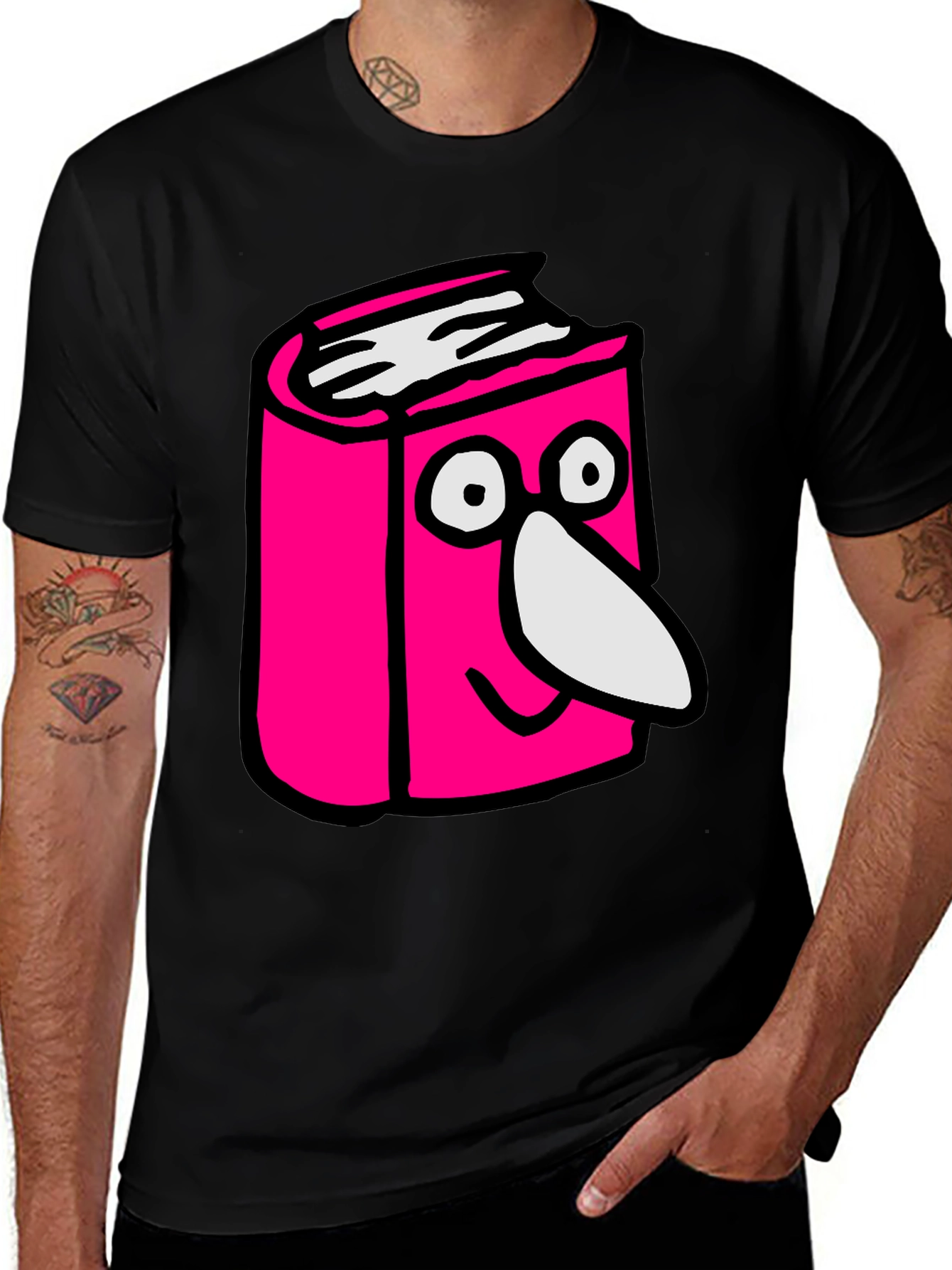 Cartoon Book T-Shirt - Novelty Graphic Tee
