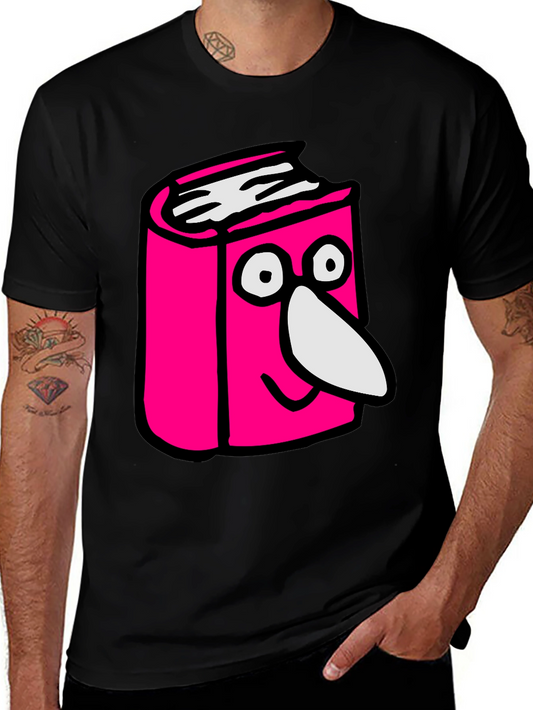 Cartoon Book T-Shirt - Novelty Graphic Tee