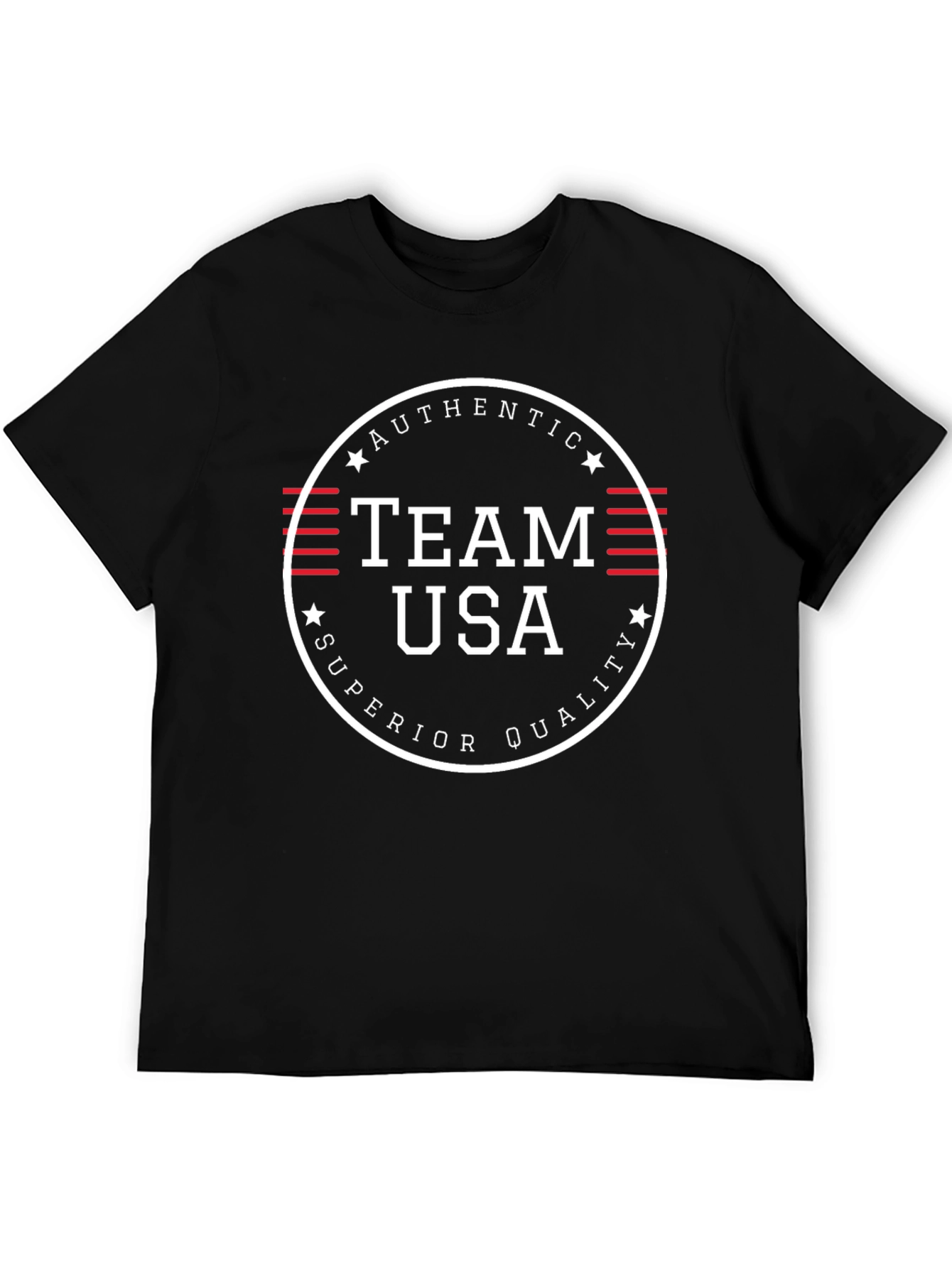 Team USA Authentic Superior Quality Black T-Shirt