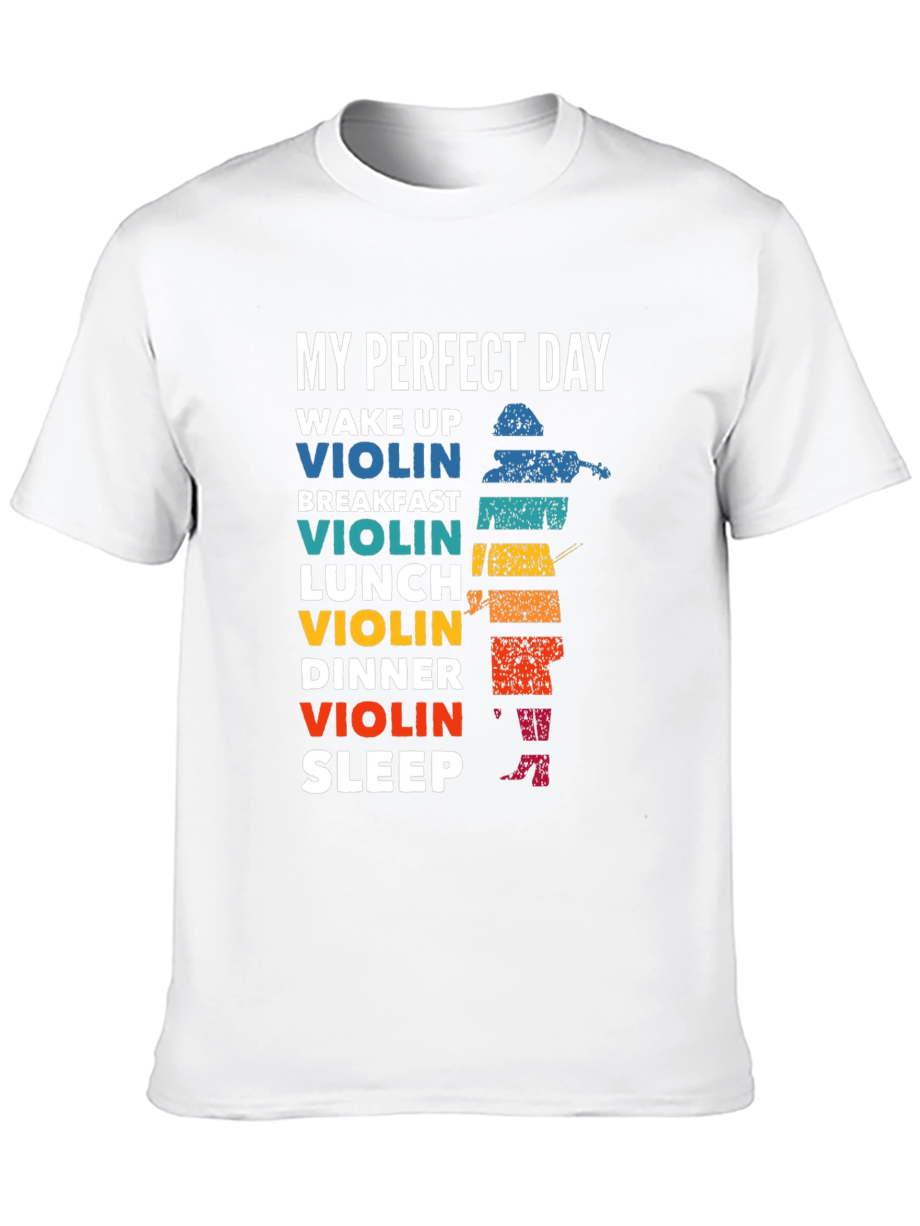 My Perfect Day Violin T-Shirt Musician Tee
