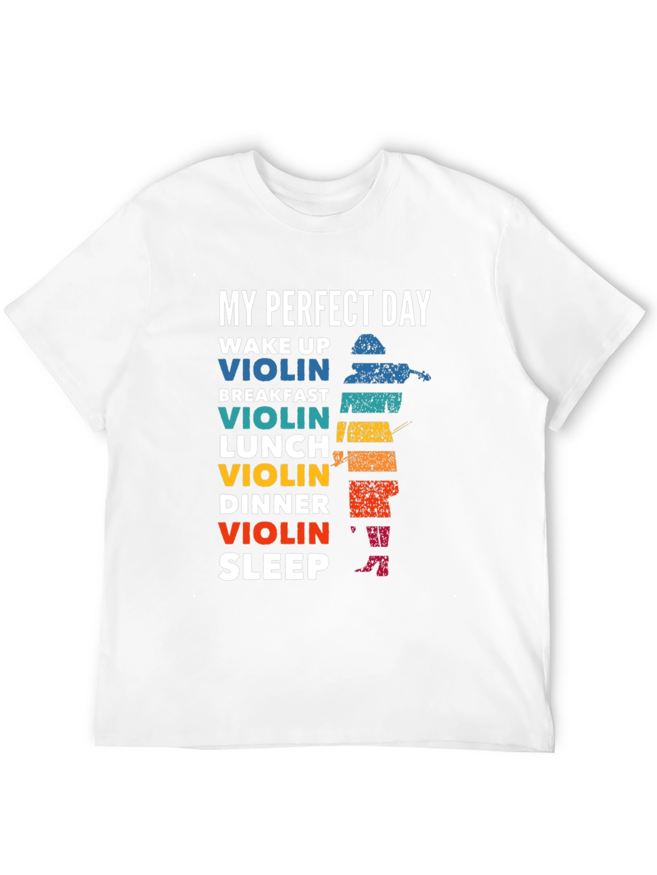 My Perfect Day Violin T-Shirt Musician Tee