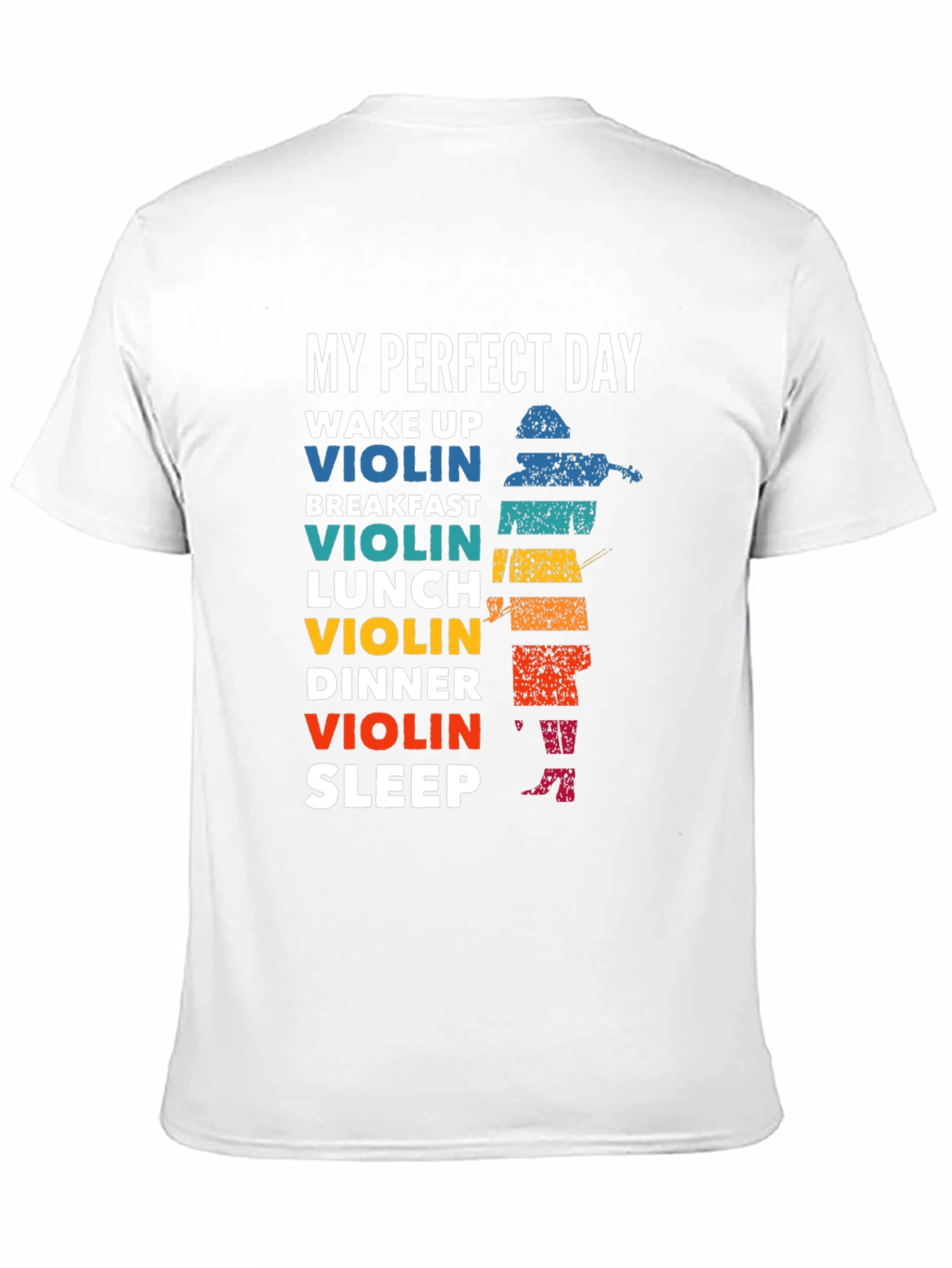 My Perfect Day Violin T-Shirt Musician Tee