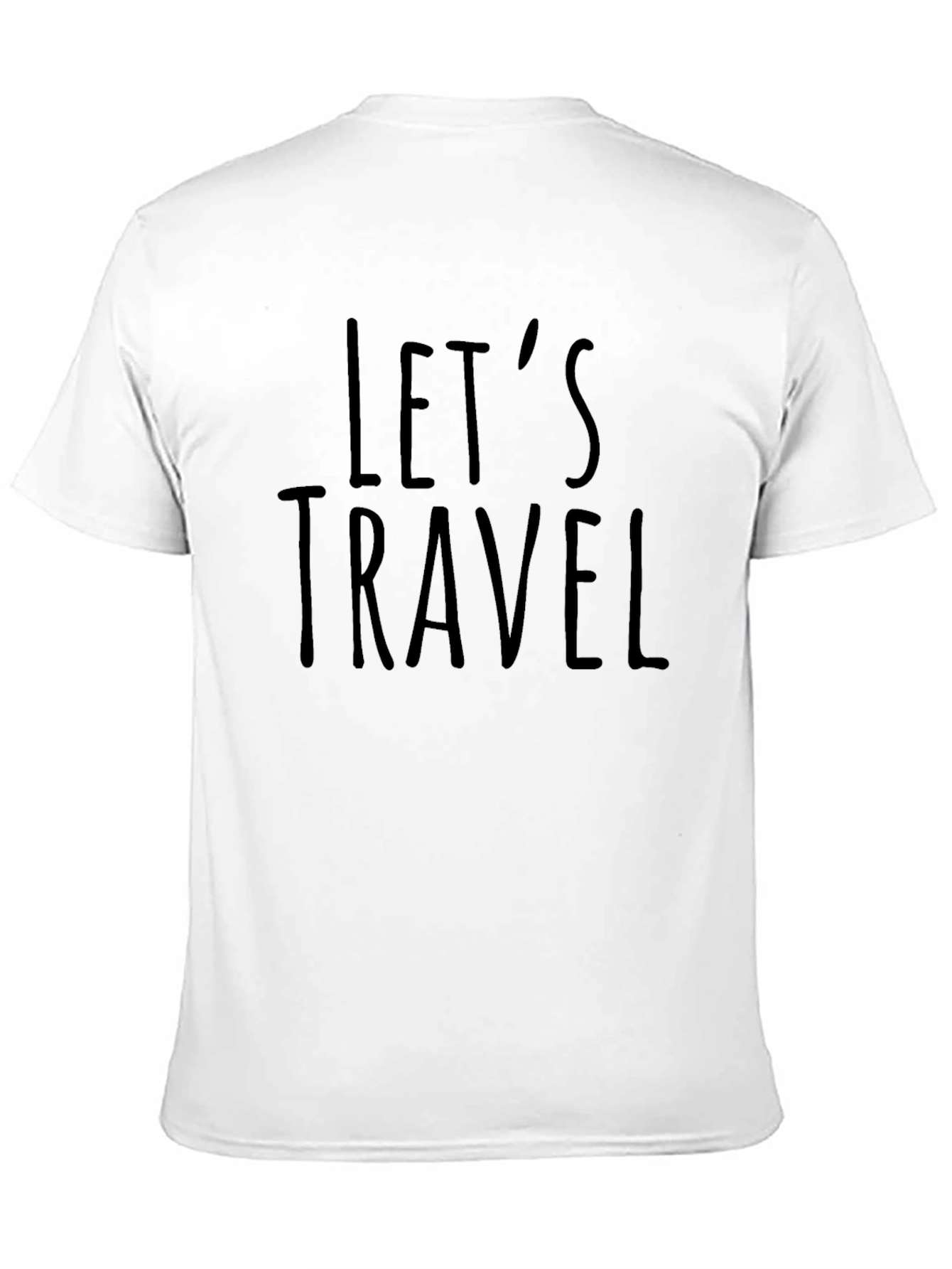 Lets Travel Graphic T-Shirt - Black Unisex Tee
