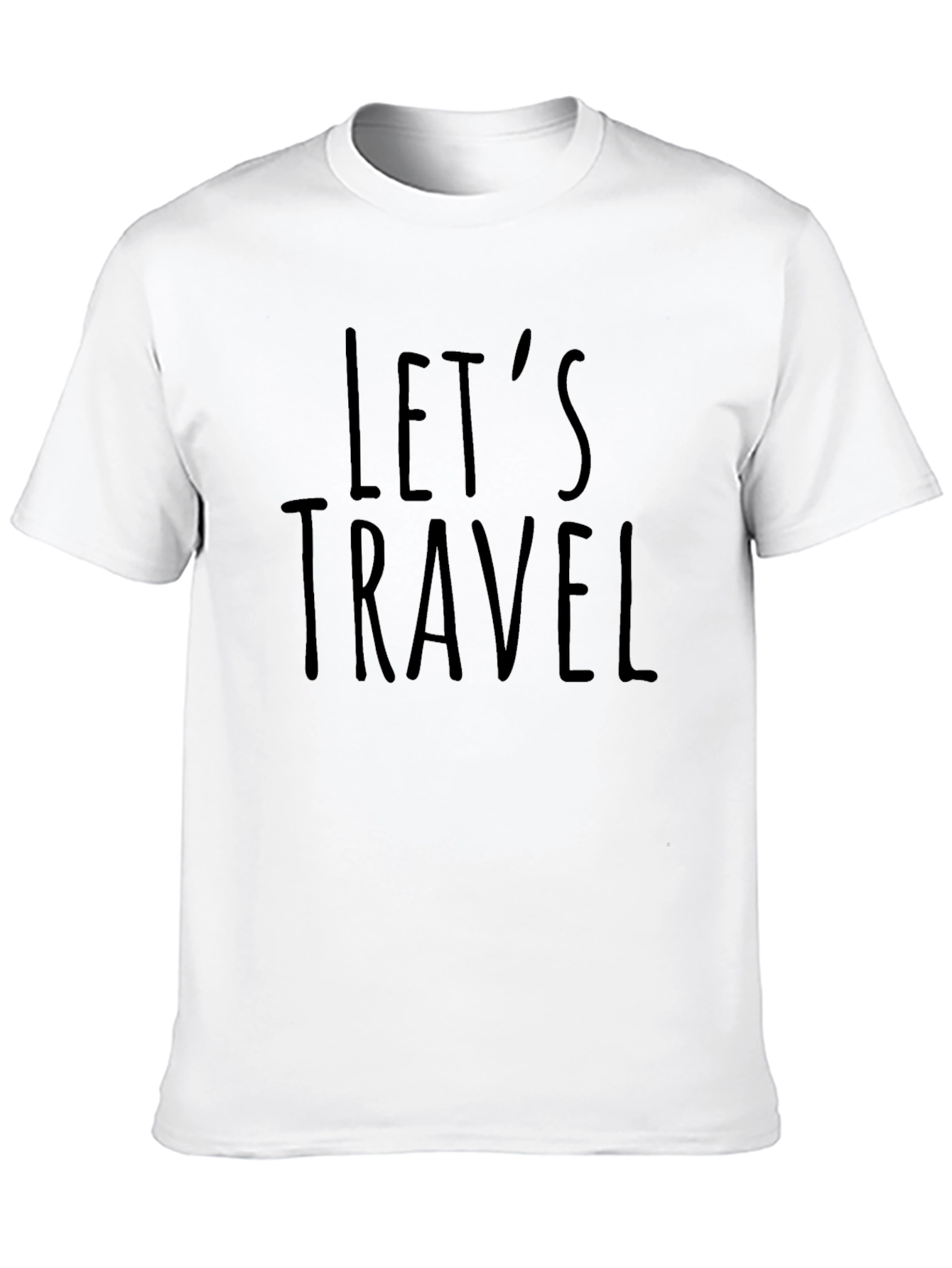 Lets Travel Graphic T-Shirt - Black Unisex Tee