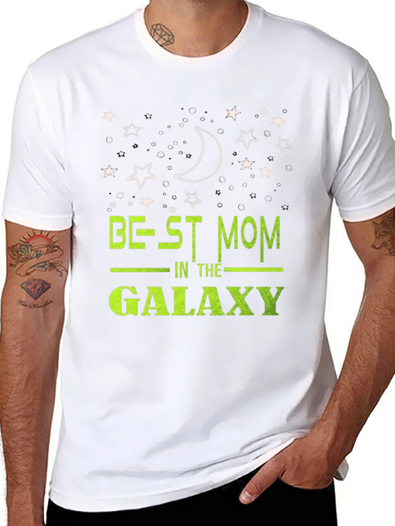 Best Mom in the Galaxy Black T-Shirt