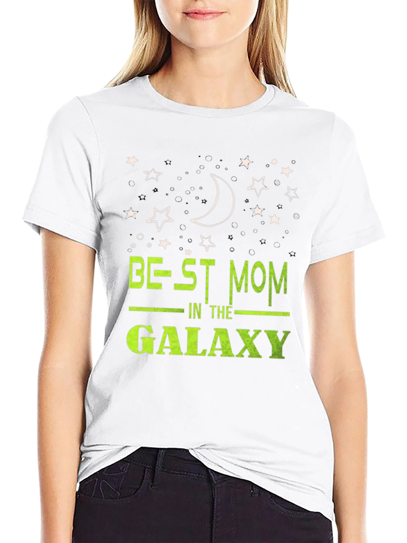 Best Mom in the Galaxy Black T-Shirt