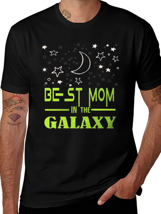 Best Mom in the Galaxy Black T-Shirt