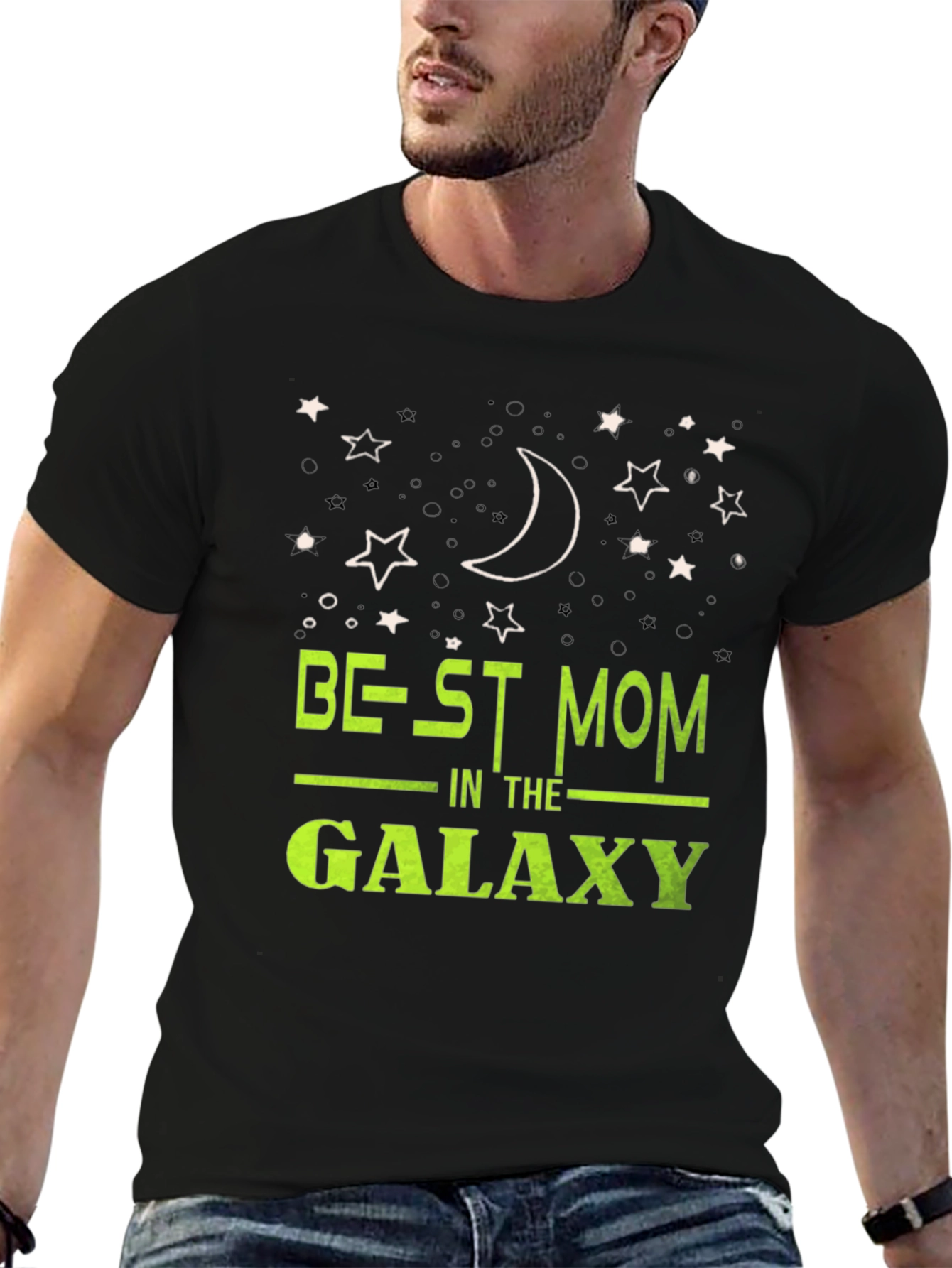 Best Mom in the Galaxy Black T-Shirt