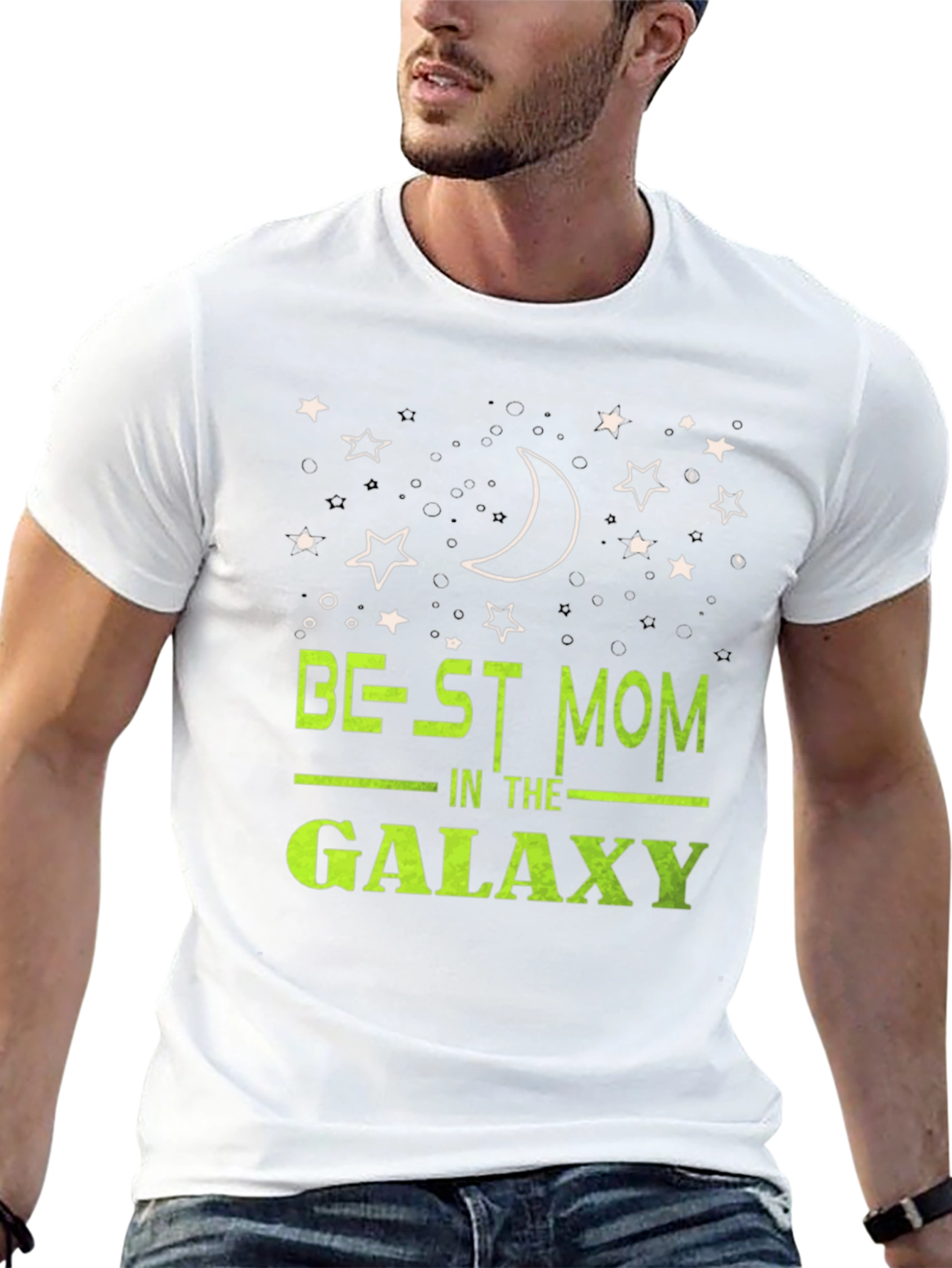 Best Mom in the Galaxy Black T-Shirt