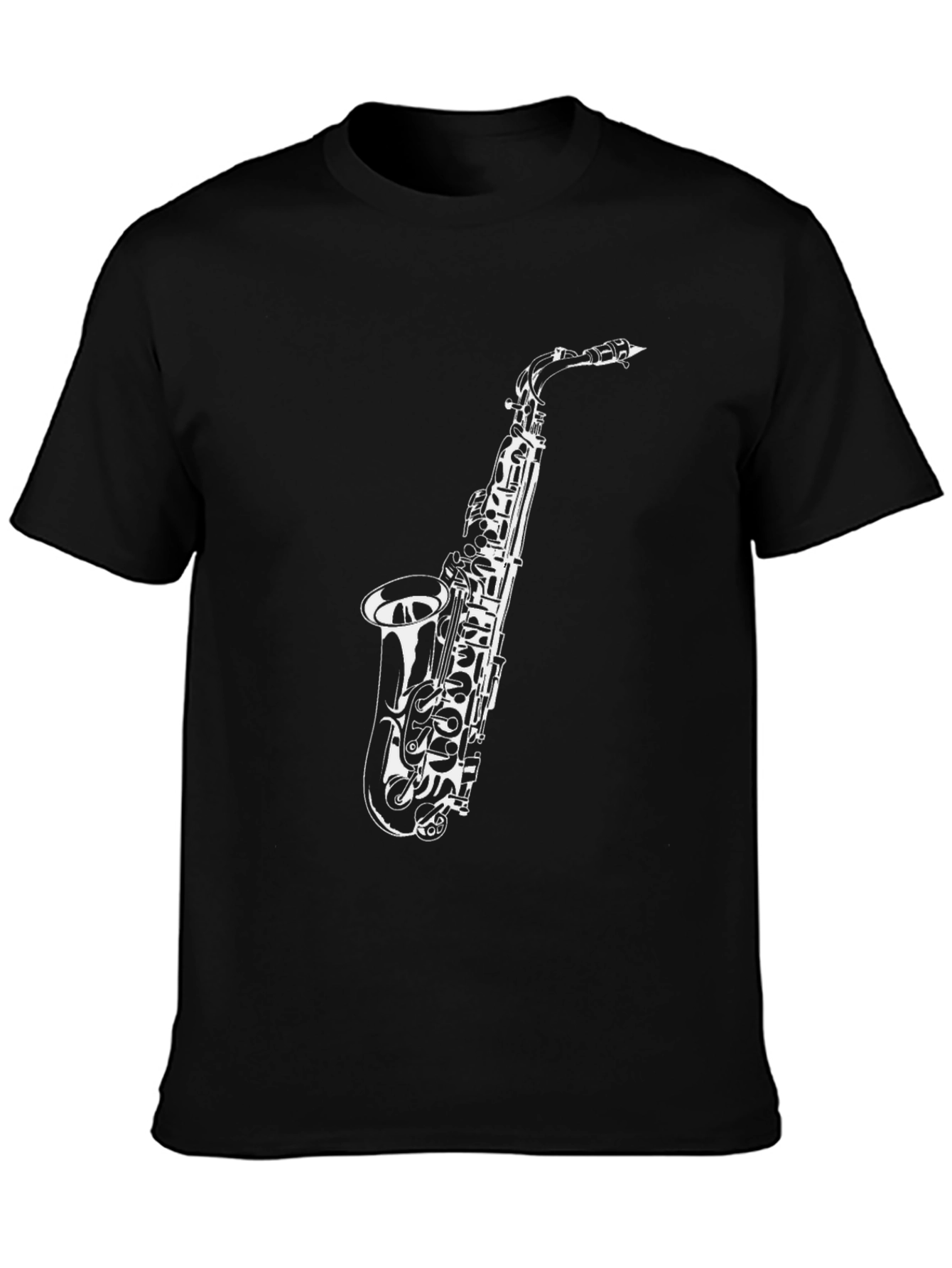 Saxophone Graphic Tee - Cool Musician Style