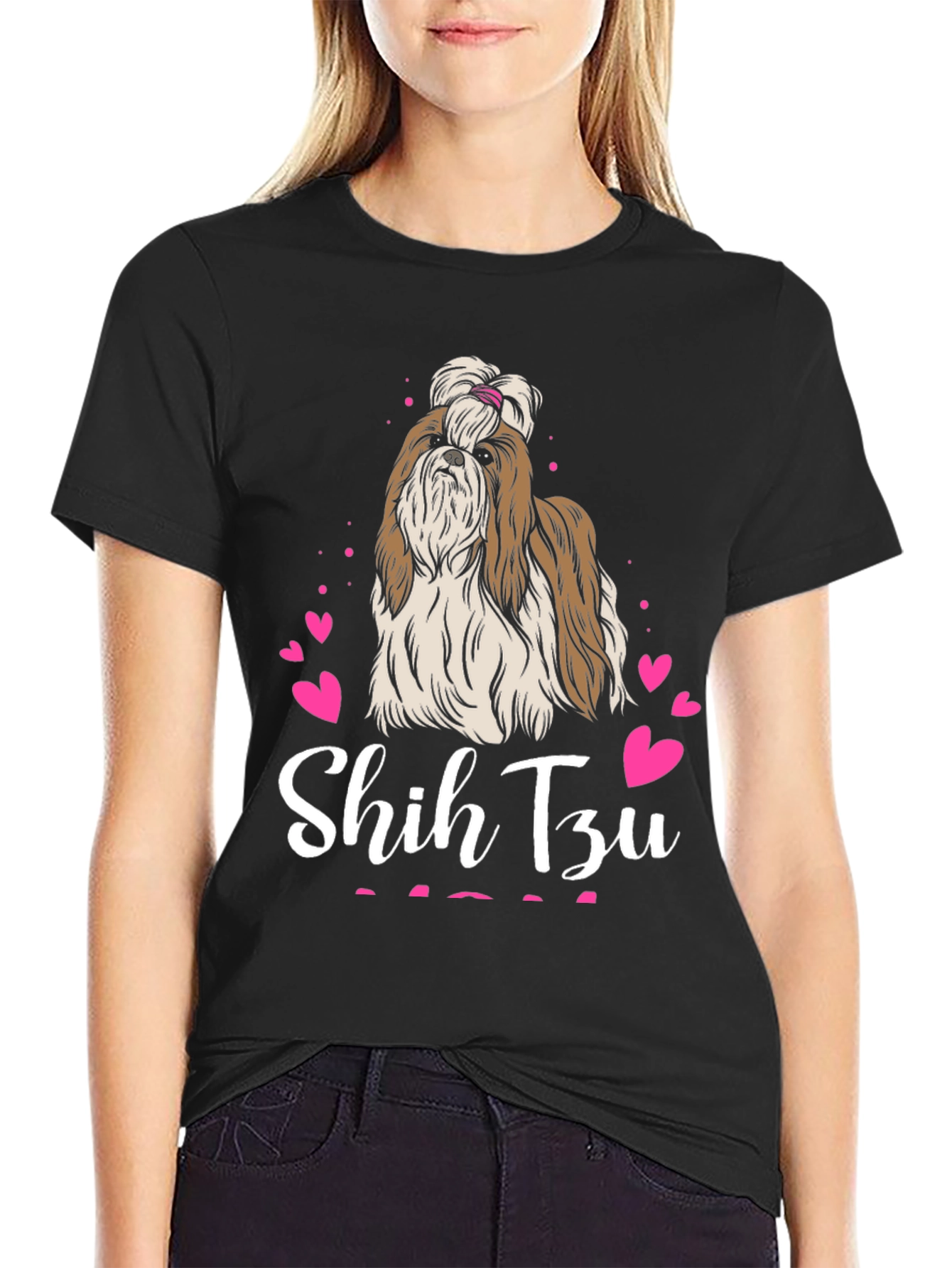 Shih Tzu Hearts T-Shirt – Cute Dog Lover Tee