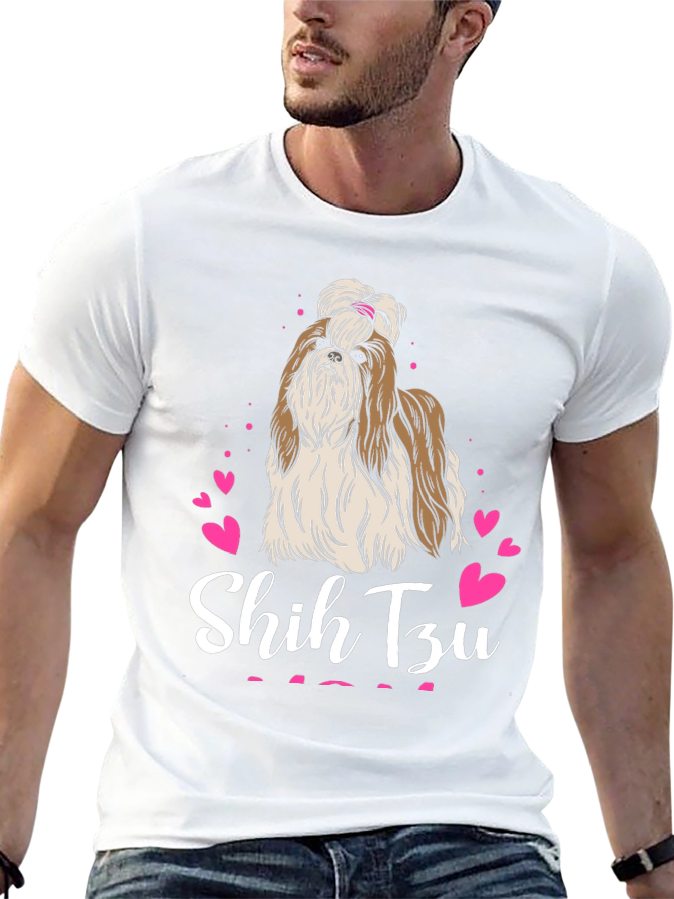 Shih Tzu Hearts T-Shirt – Cute Dog Lover Tee