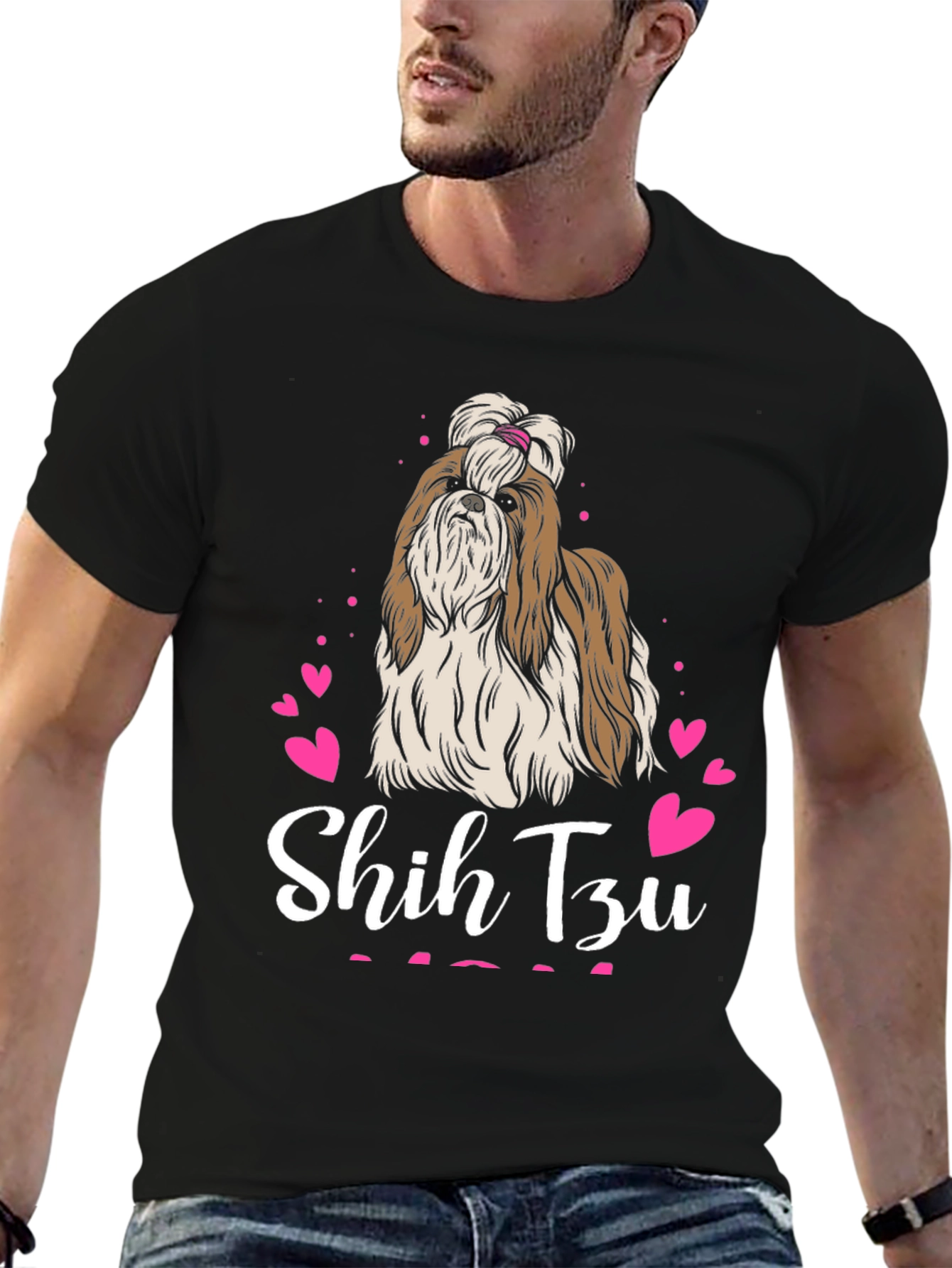 Shih Tzu Hearts T-Shirt – Cute Dog Lover Tee