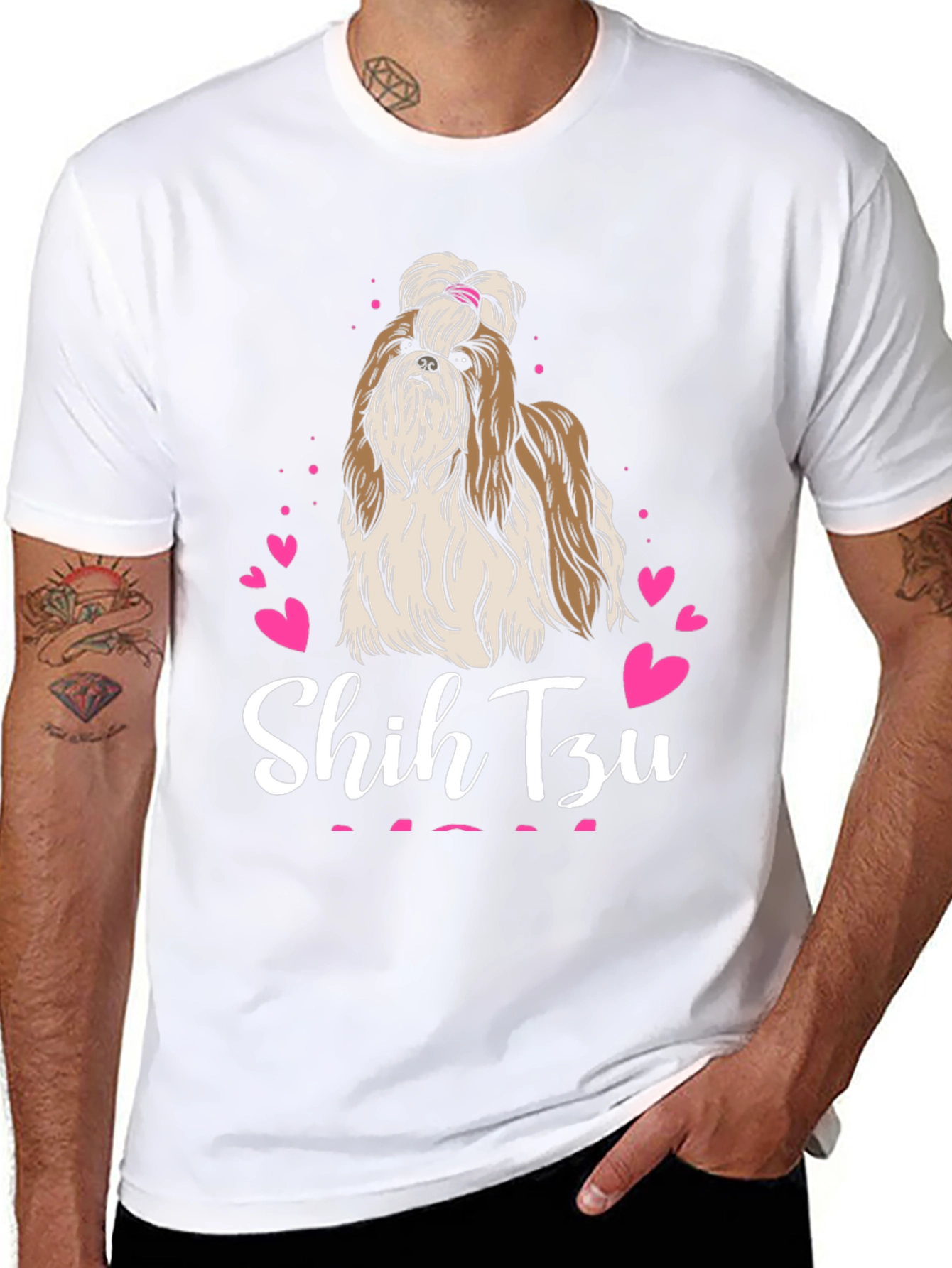 Shih Tzu Hearts T-Shirt – Cute Dog Lover Tee