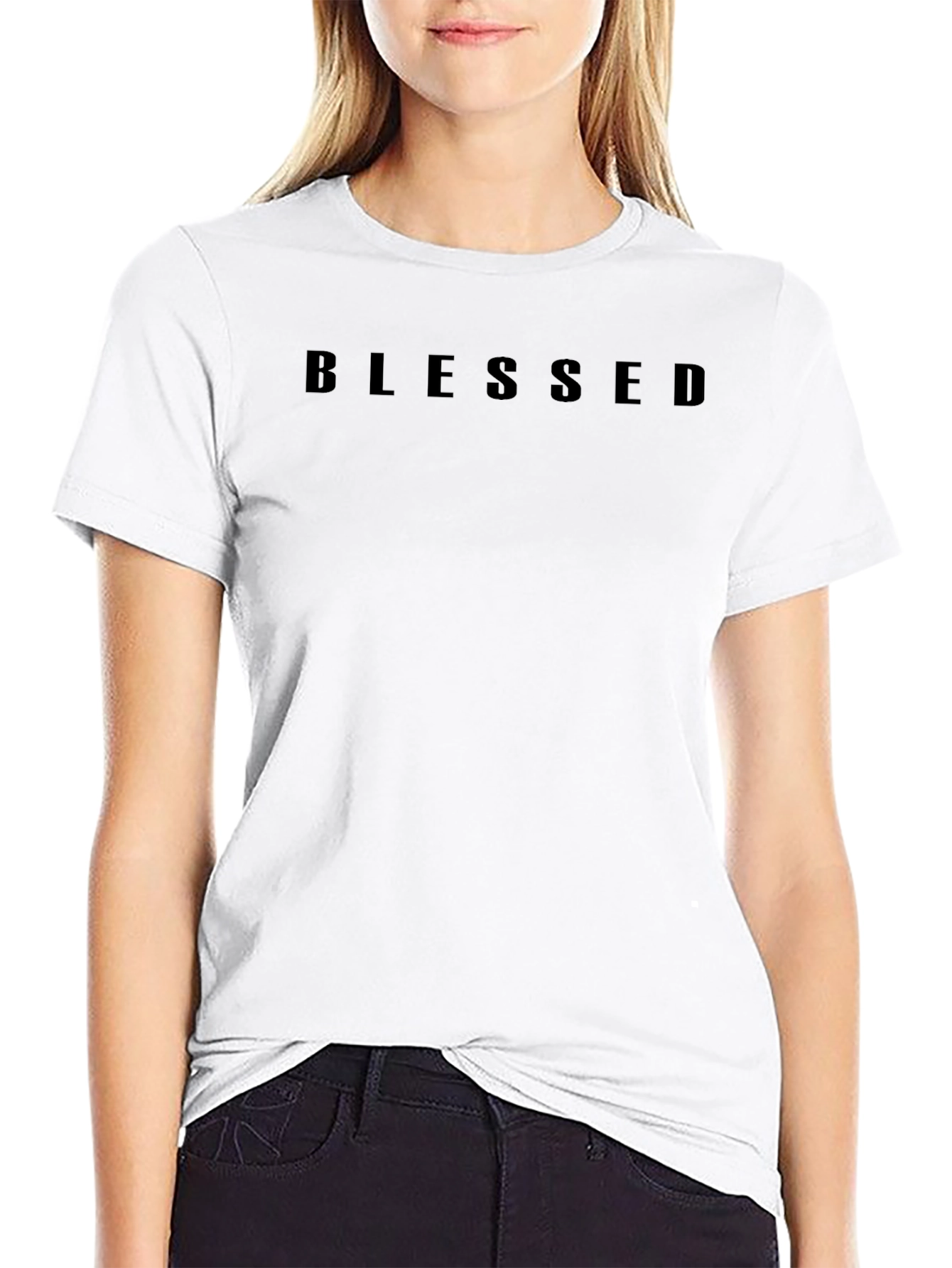Blessed Black Graphic T-Shirt for Men