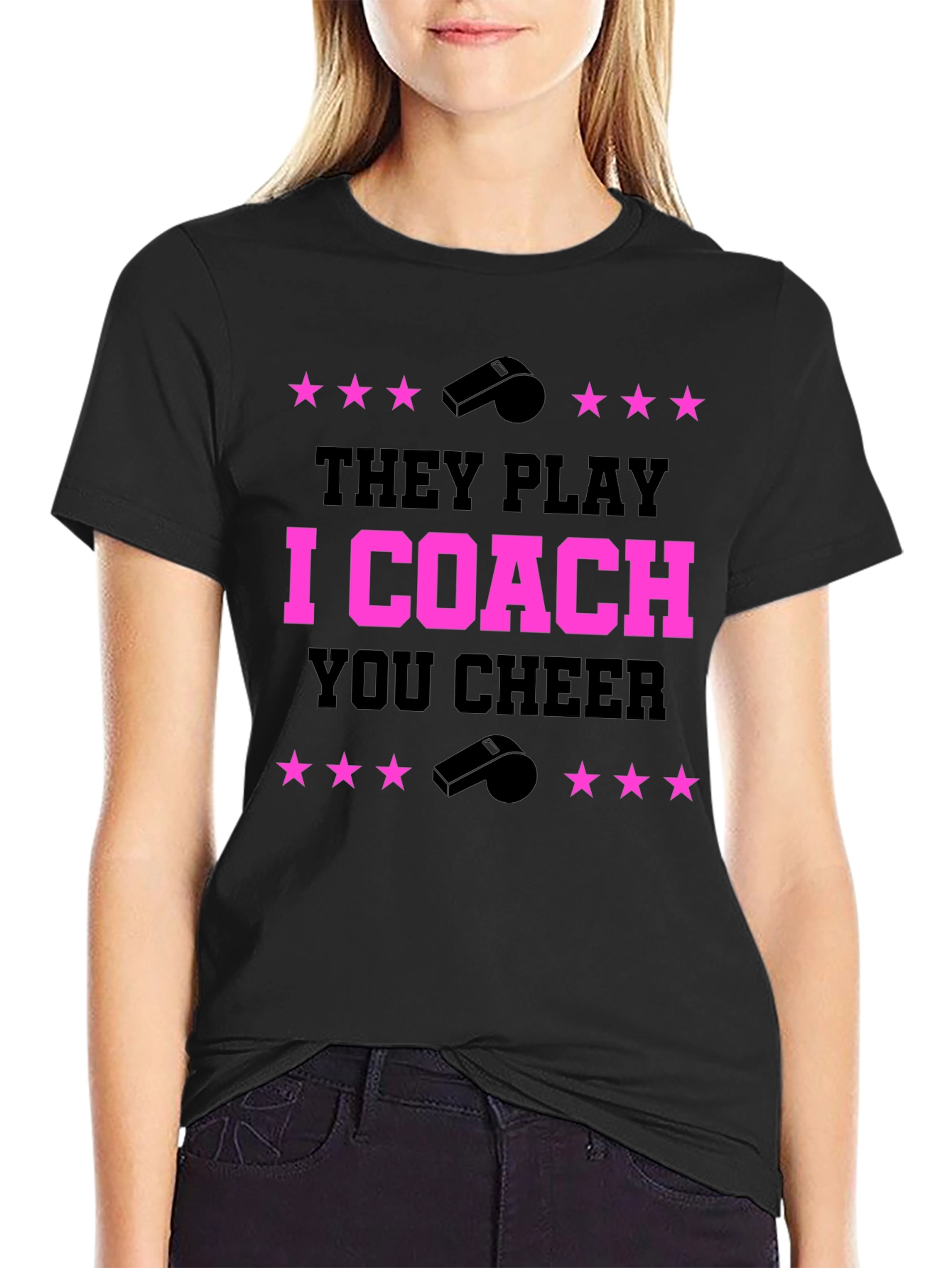 They Play I Coach You Cheer T-Shirt