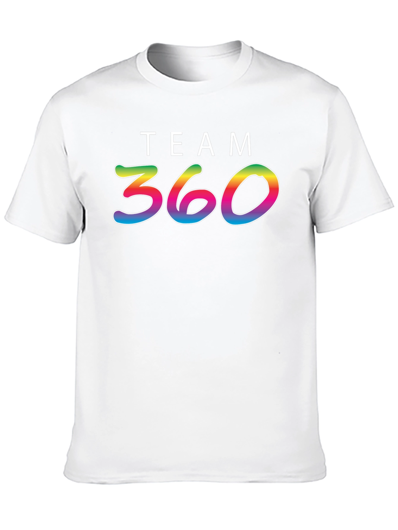 Team 360 Rainbow Graphic Black T-Shirt