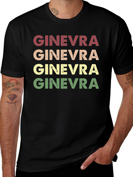 Retro Ginevra T-Shirt - Vintage Style Name Tee