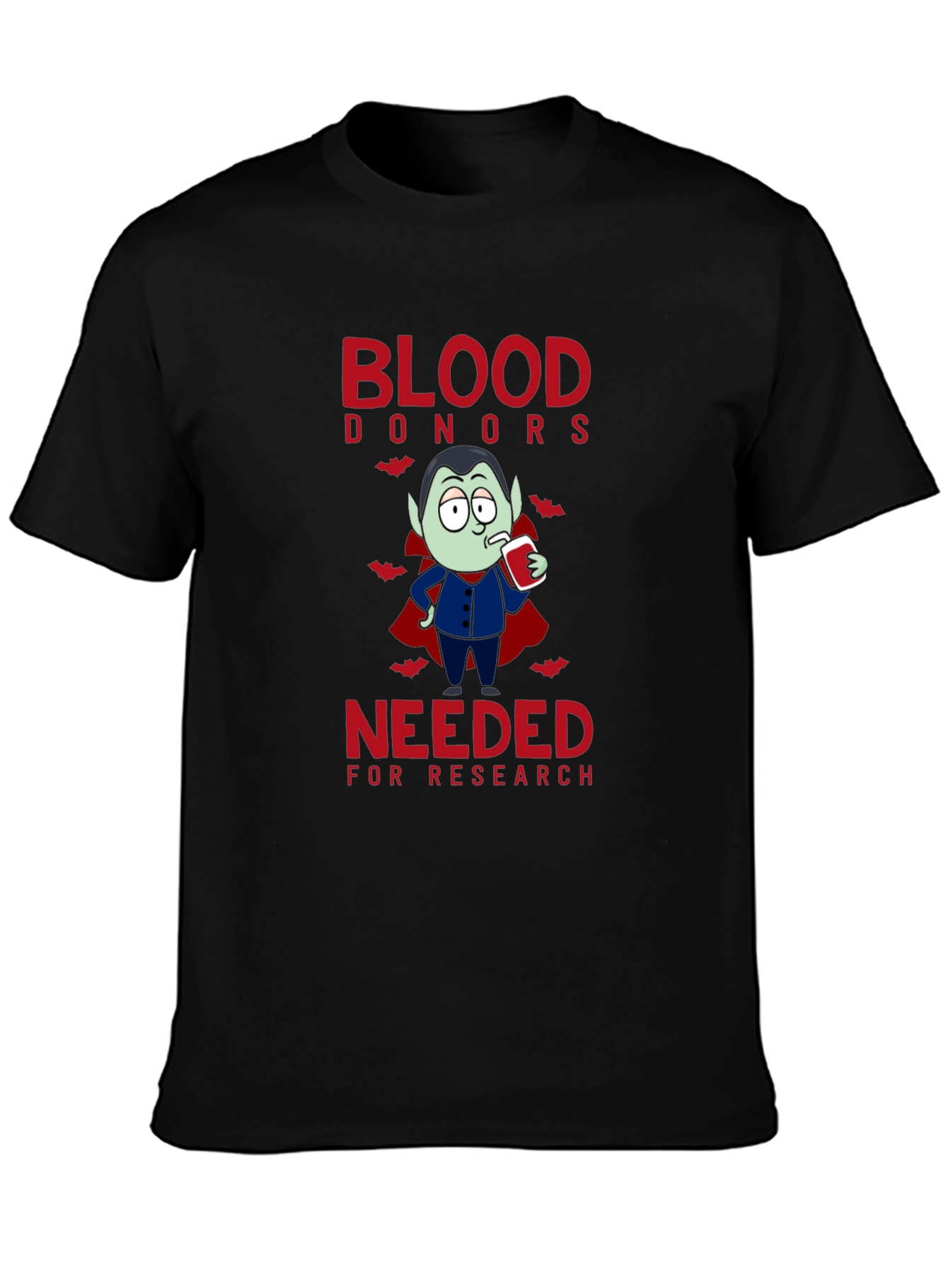 Vampire Blood Donor T-Shirt: Halloween Novelty Tee