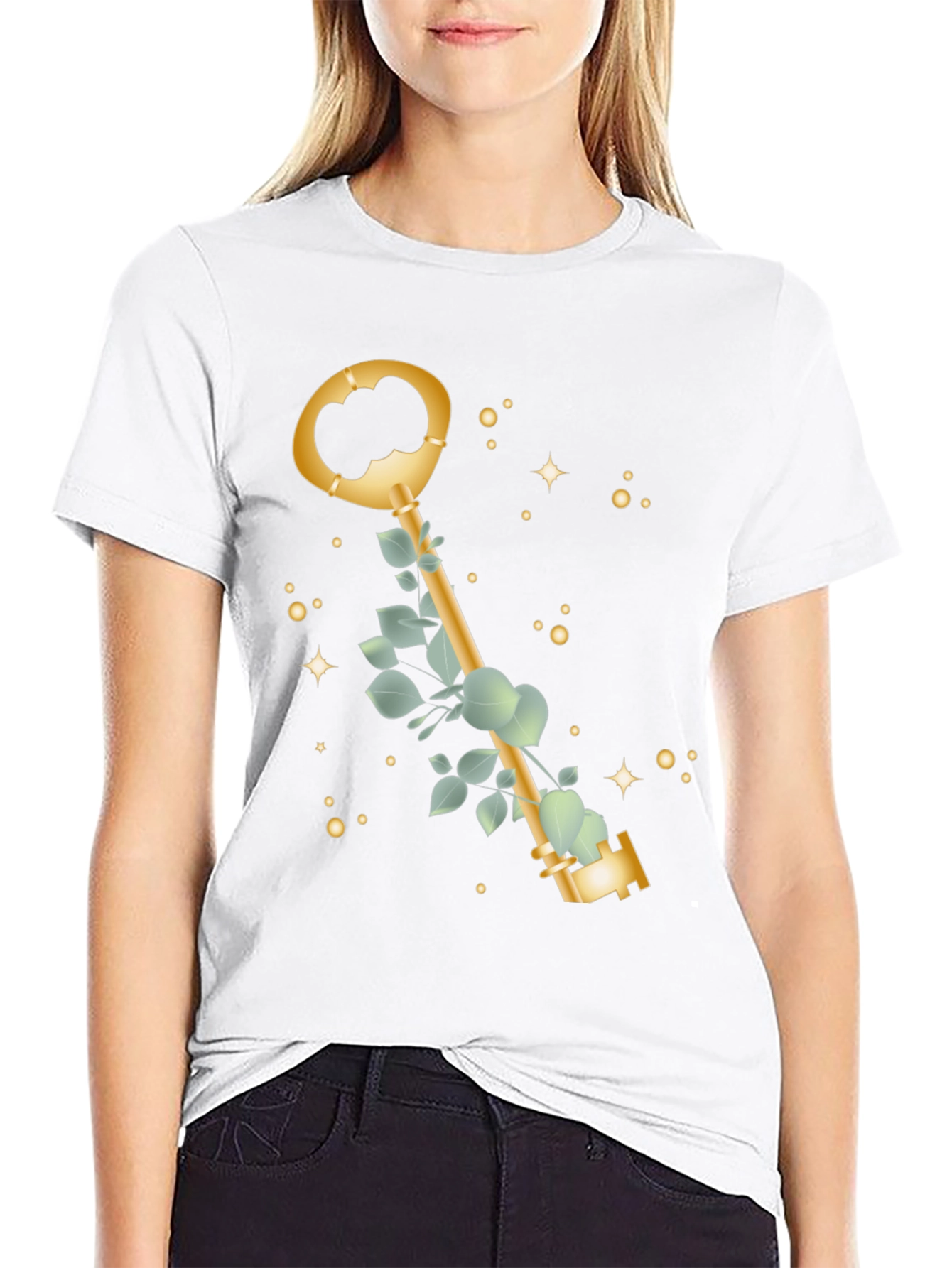 Golden Key T-Shirt - Stylish & Unique Design