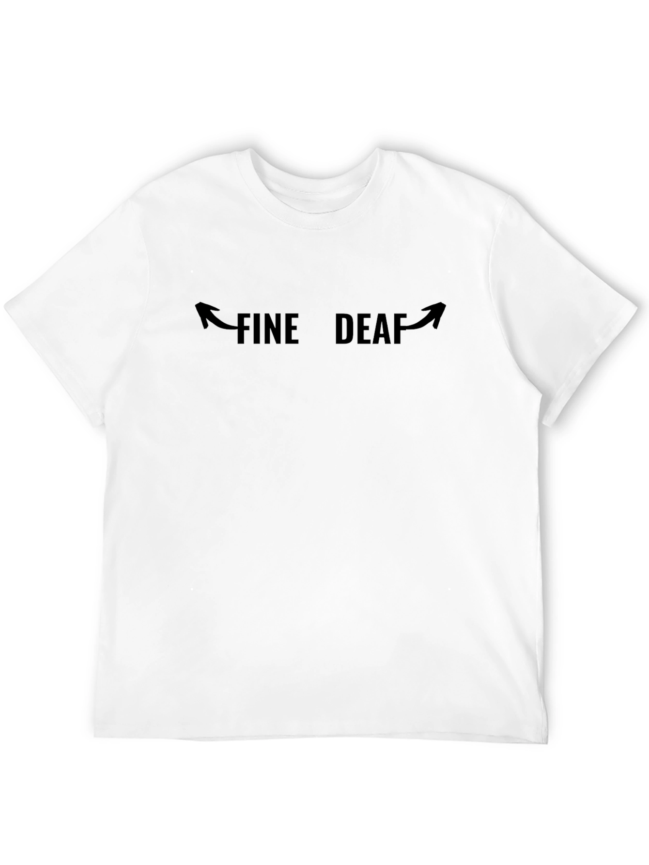 Fine Deaf T-Shirt - Arrow Design