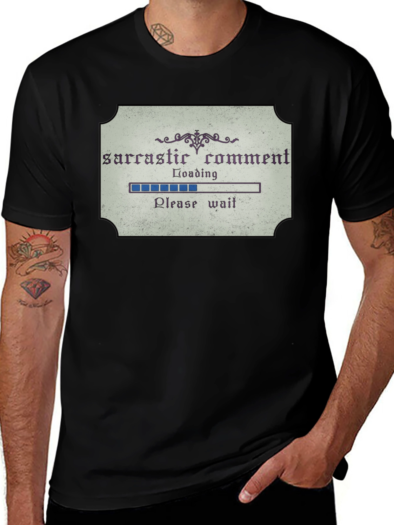 Sarcastic Comment Loading Funny Graphic Tee