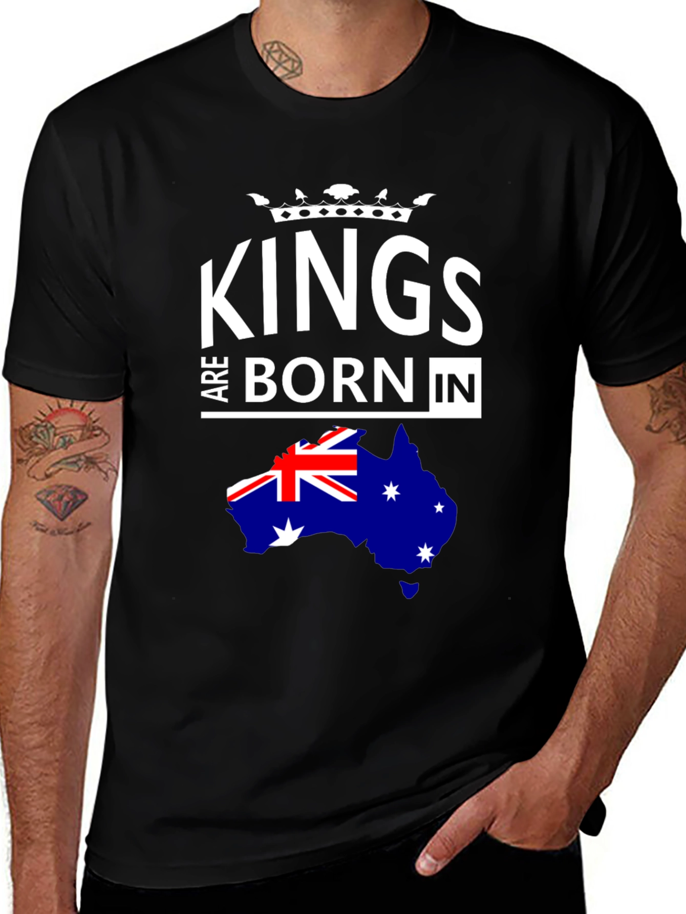 Kings Are Born In Australia T-Shirt