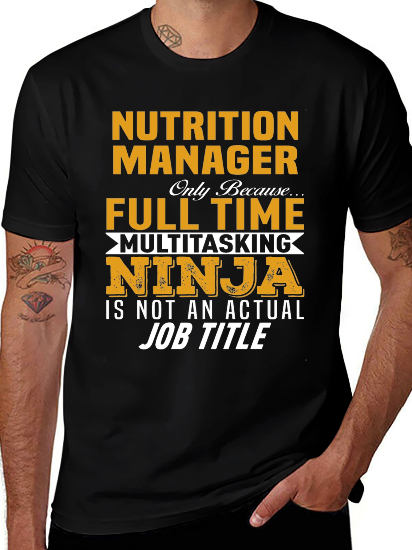 Nutrition Manager Full Time Multitasking Ninja T-Shirt