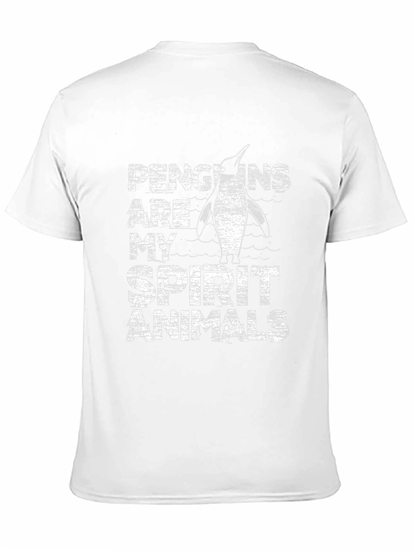 Penguin Spirit Animal Graphic Tee - Black