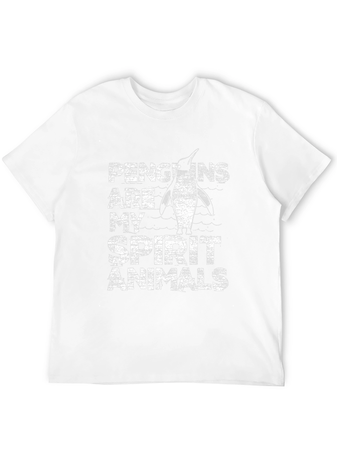 Penguin Spirit Animal Graphic Tee - Black