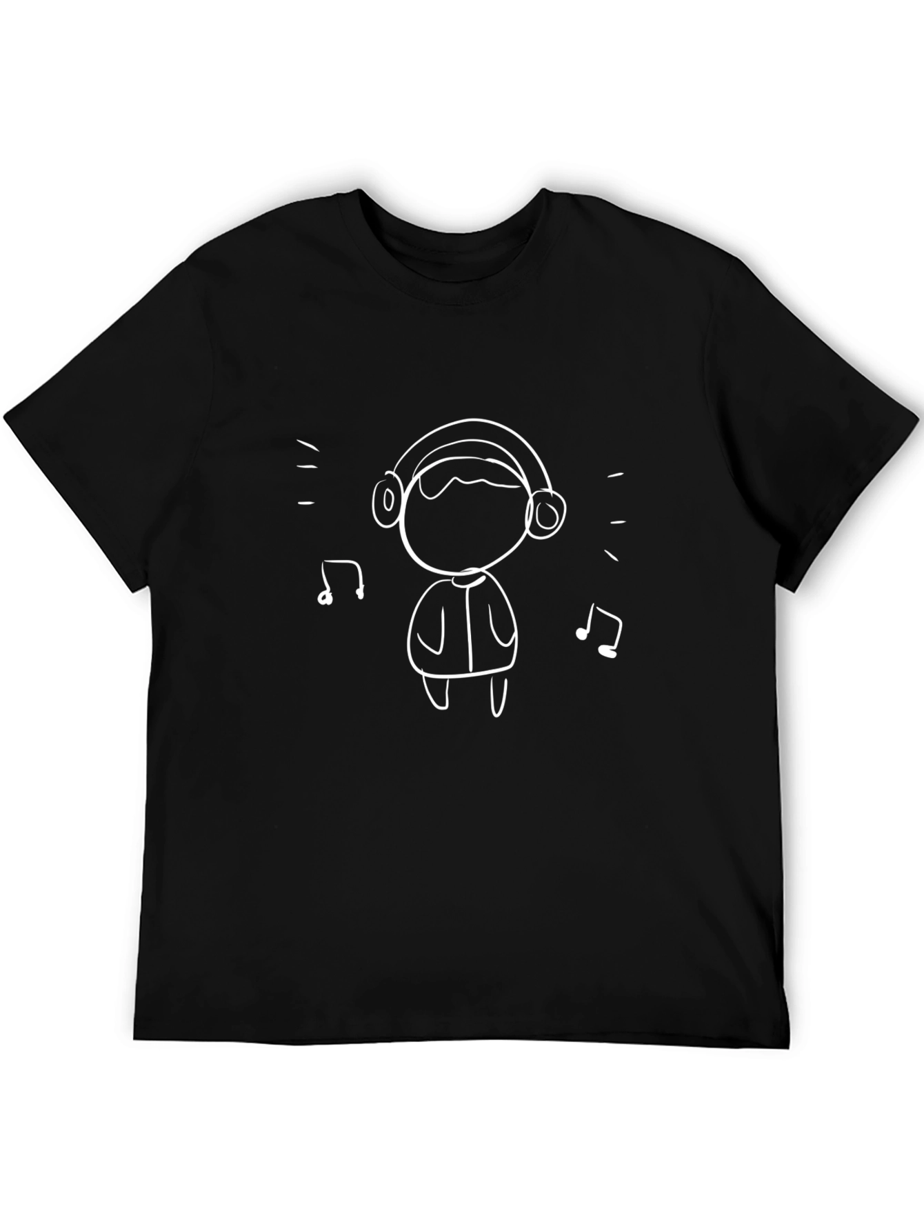 Cool Cartoon Graphic Black T-Shirt