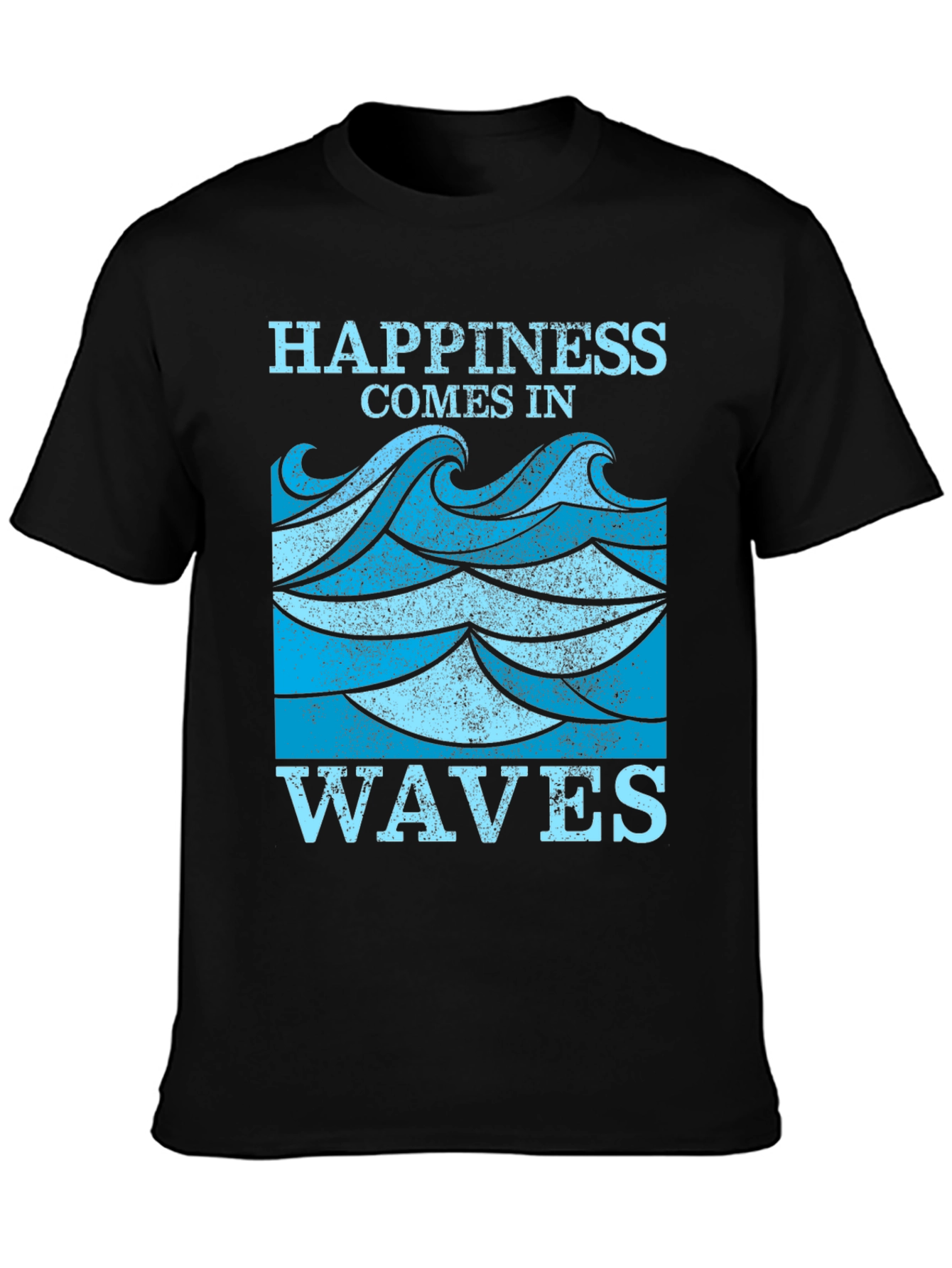 Happiness Comes in Waves Graphic Tee