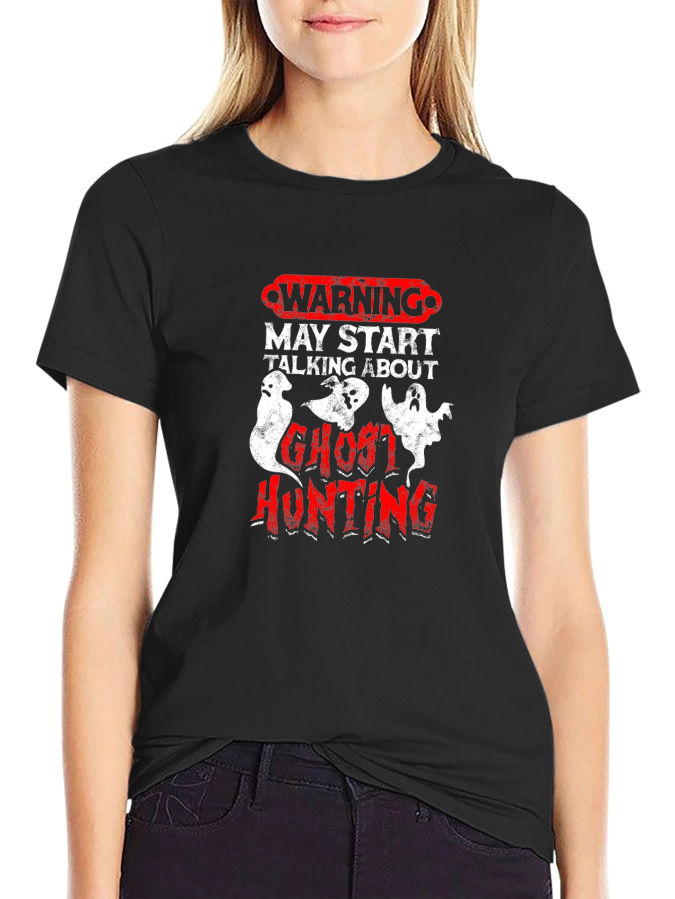Ghost Hunting Warning T-Shirt