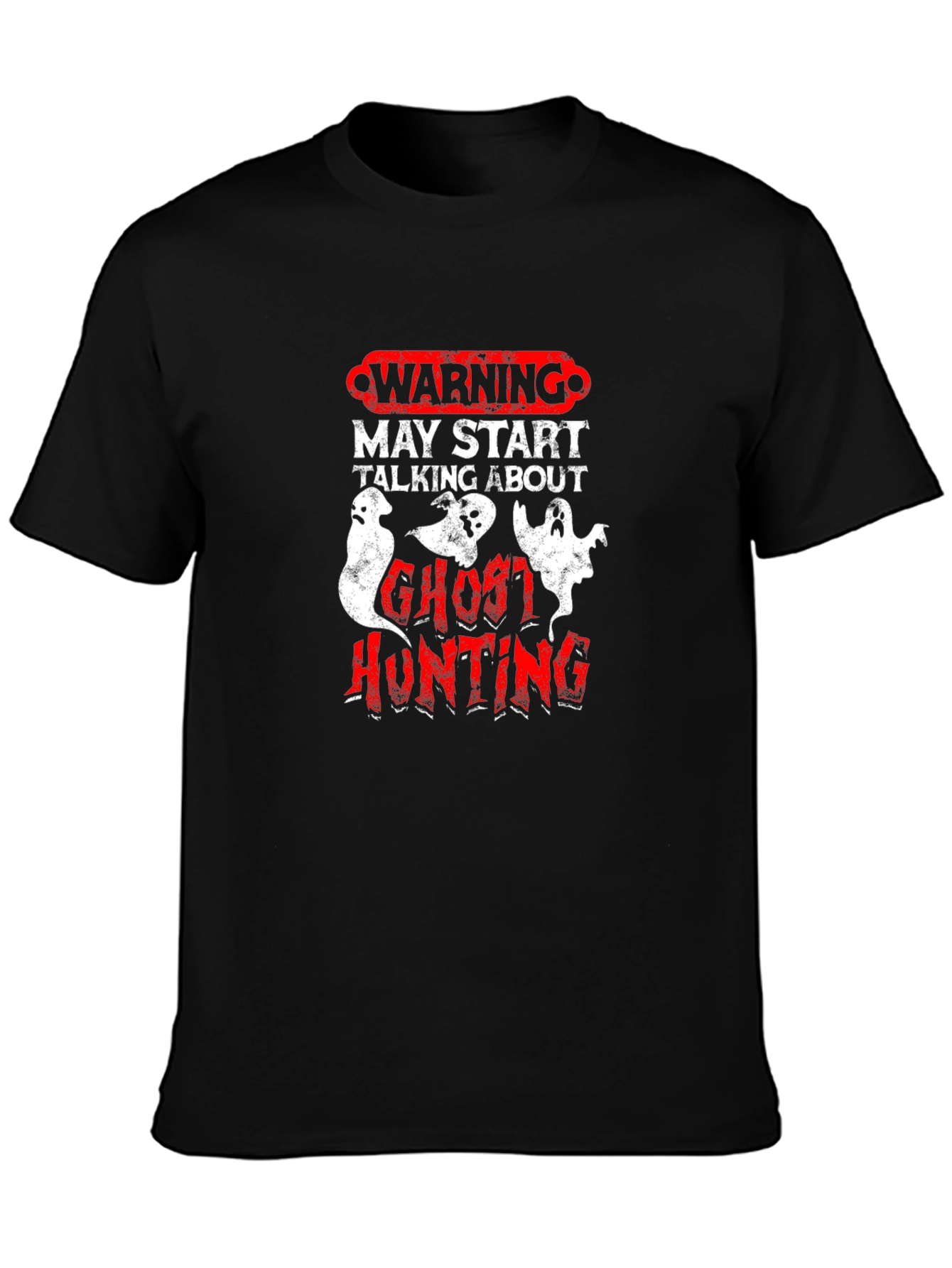 Ghost Hunting Warning T-Shirt