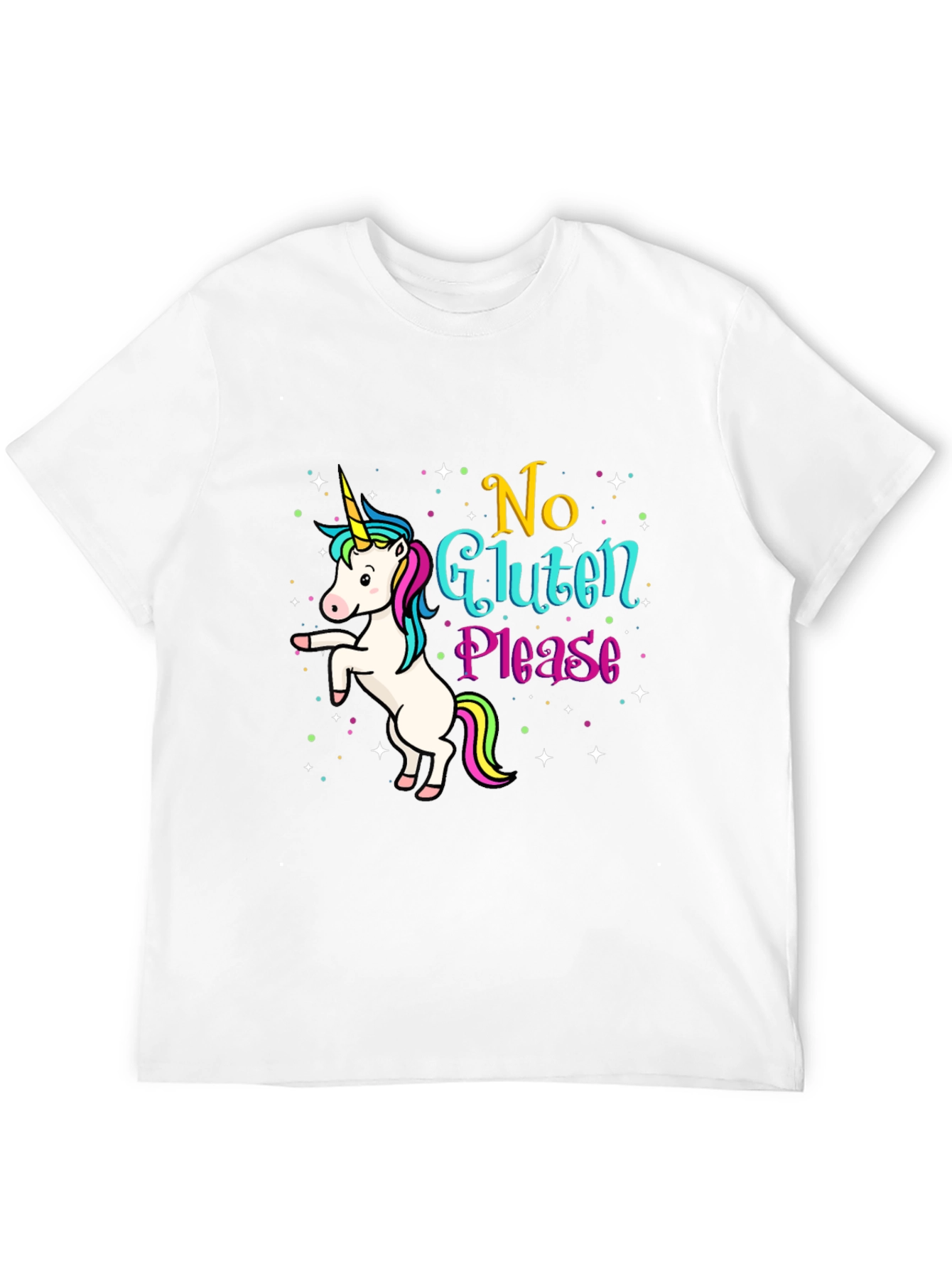 Unicorn No Gluten Please Graphic Tee