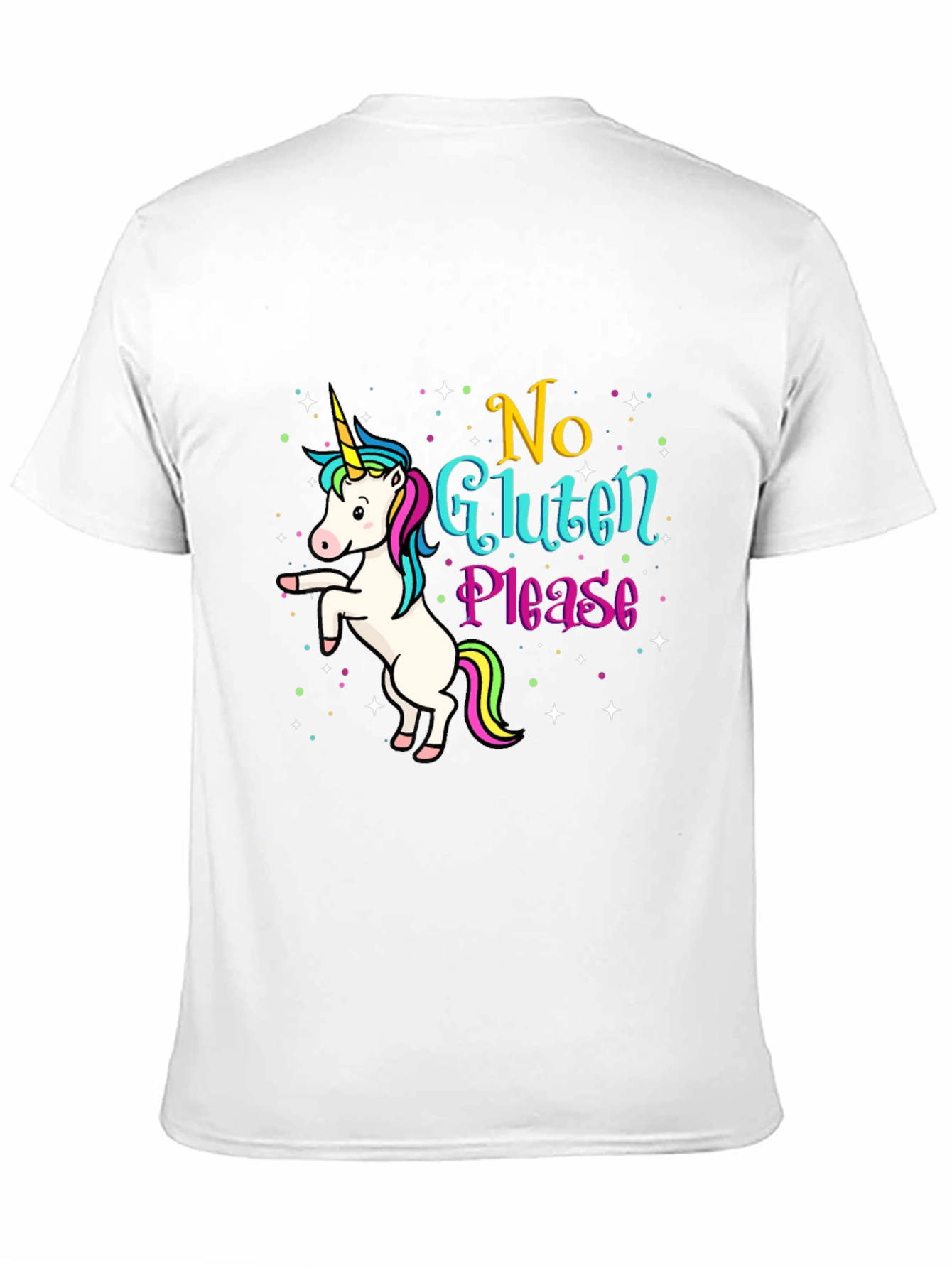 Unicorn No Gluten Please Graphic Tee