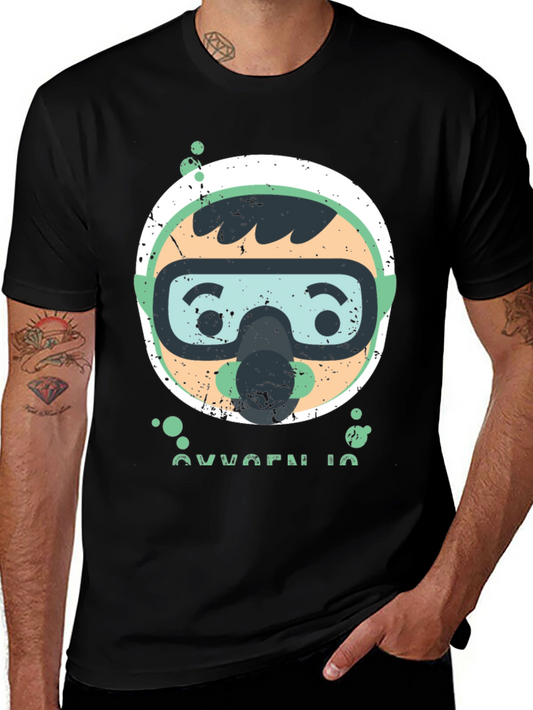 Scuba Diving Graphic Tee - Oxygen In Diver Shirt