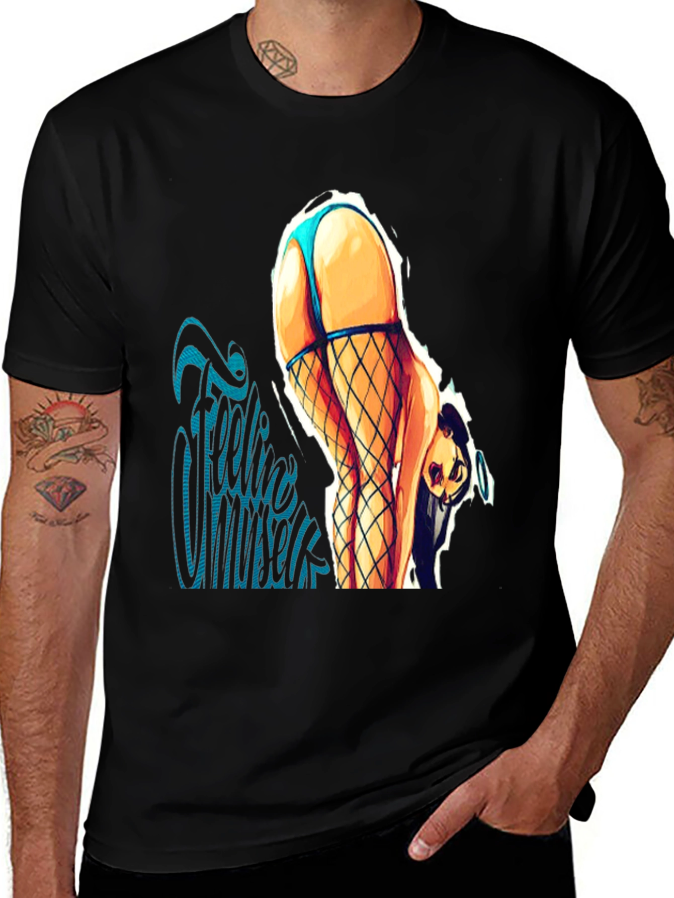 Feelin Myself Graphic Tee - Black