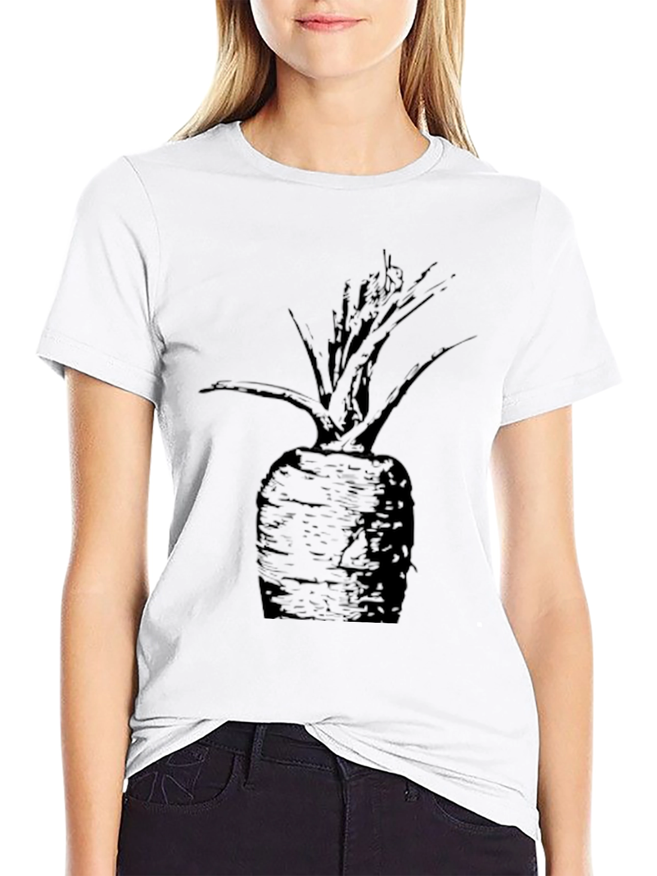 Root Vegetable Graphic Tee - Black