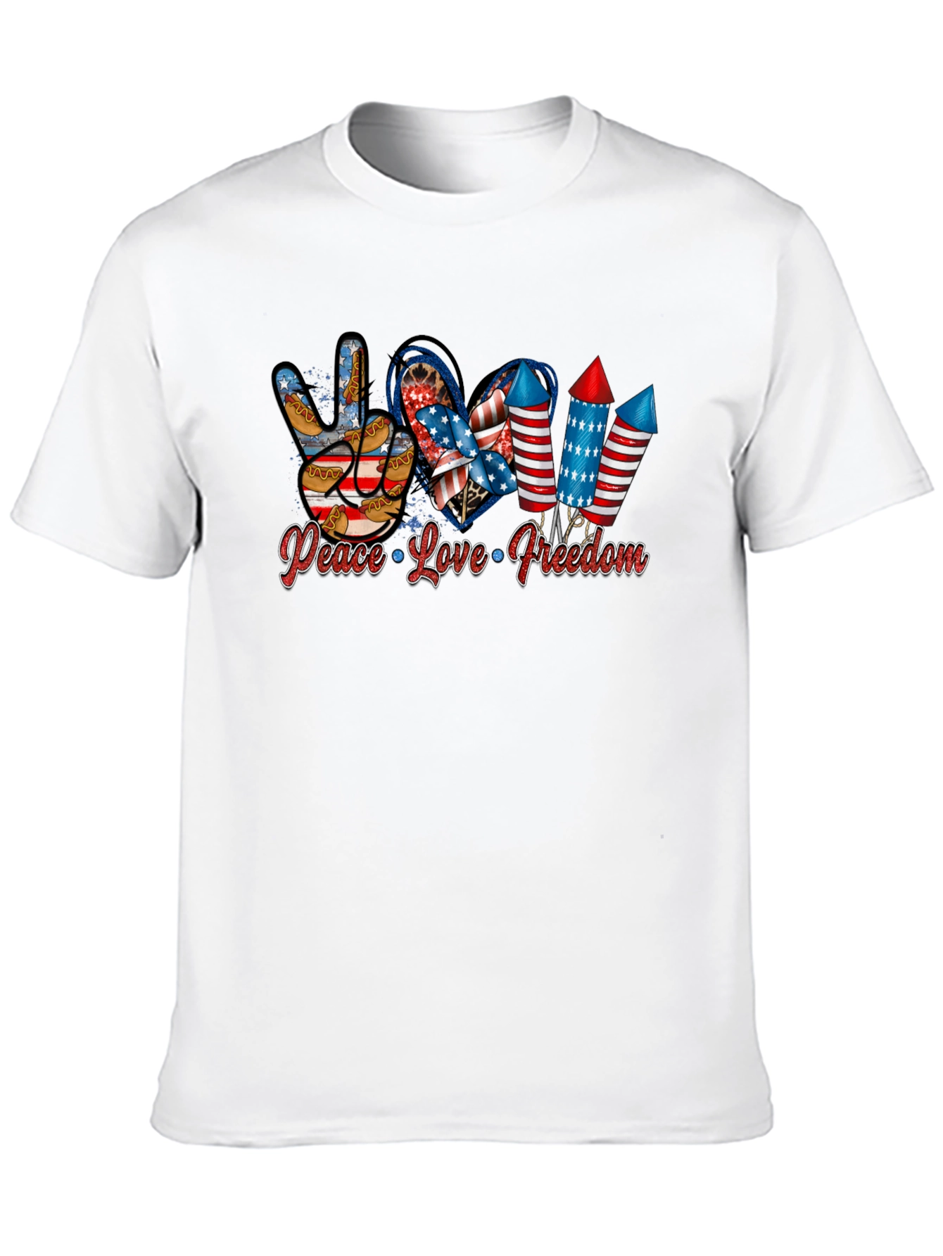 Patriotic Peace Love Freedom T-Shirt