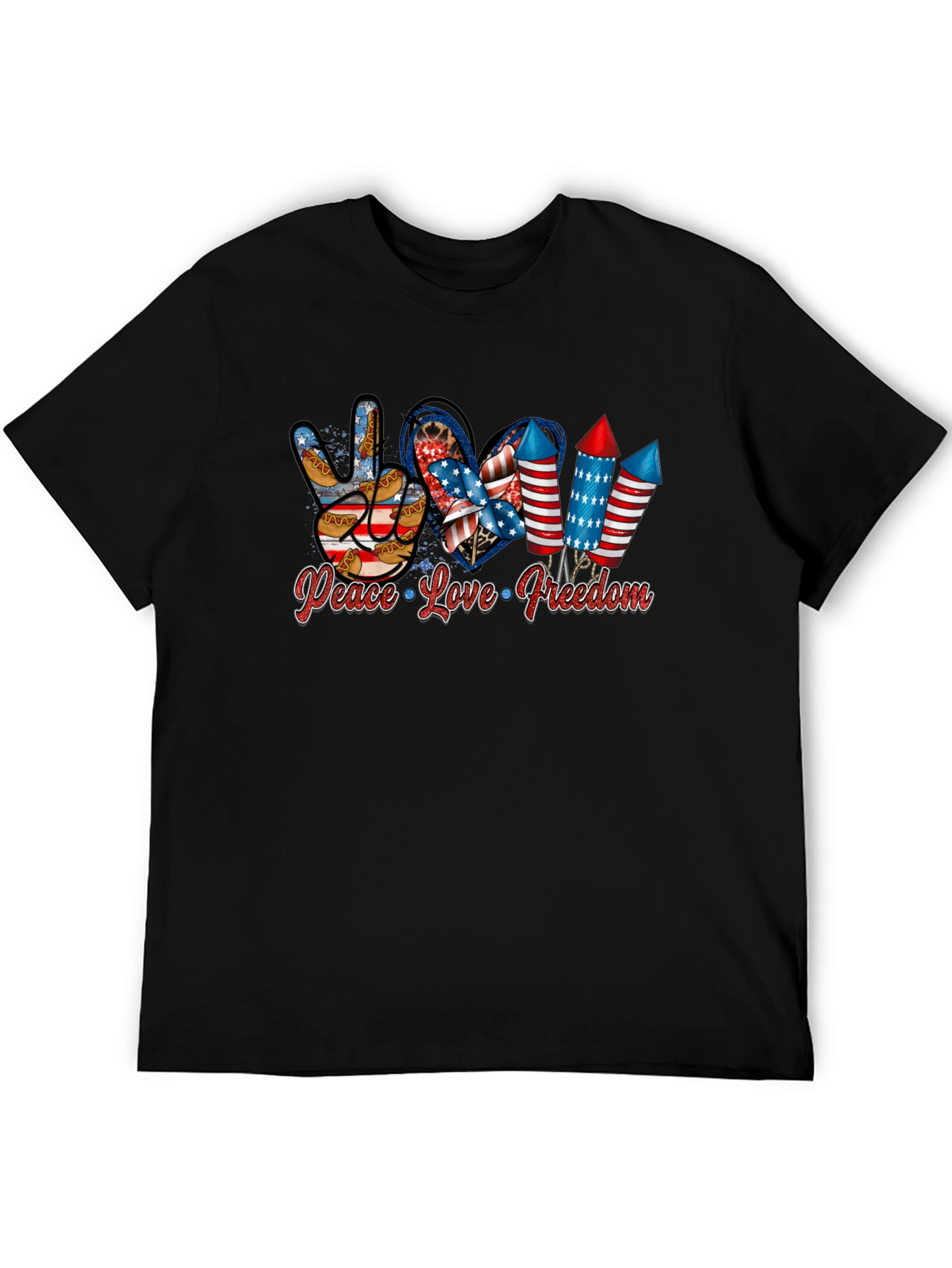 Patriotic Peace Love Freedom T-Shirt
