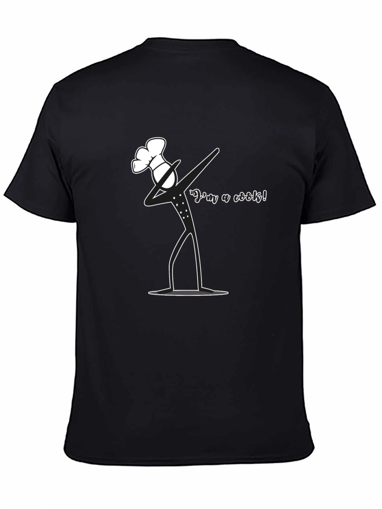 Dabbing Chef Graphic T-Shirt - Black Cotton Tee