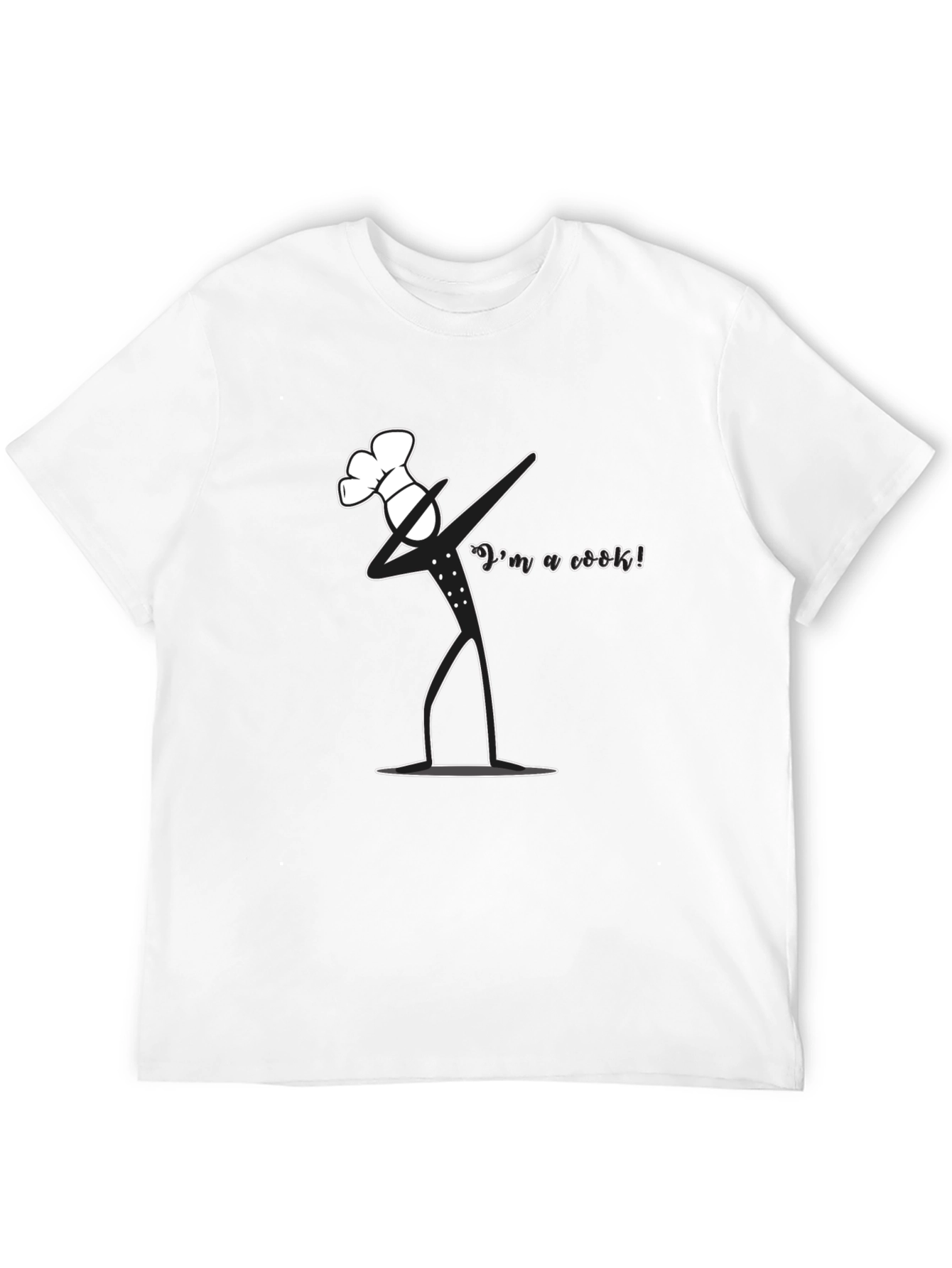 Dabbing Chef Graphic T-Shirt - Black Cotton Tee