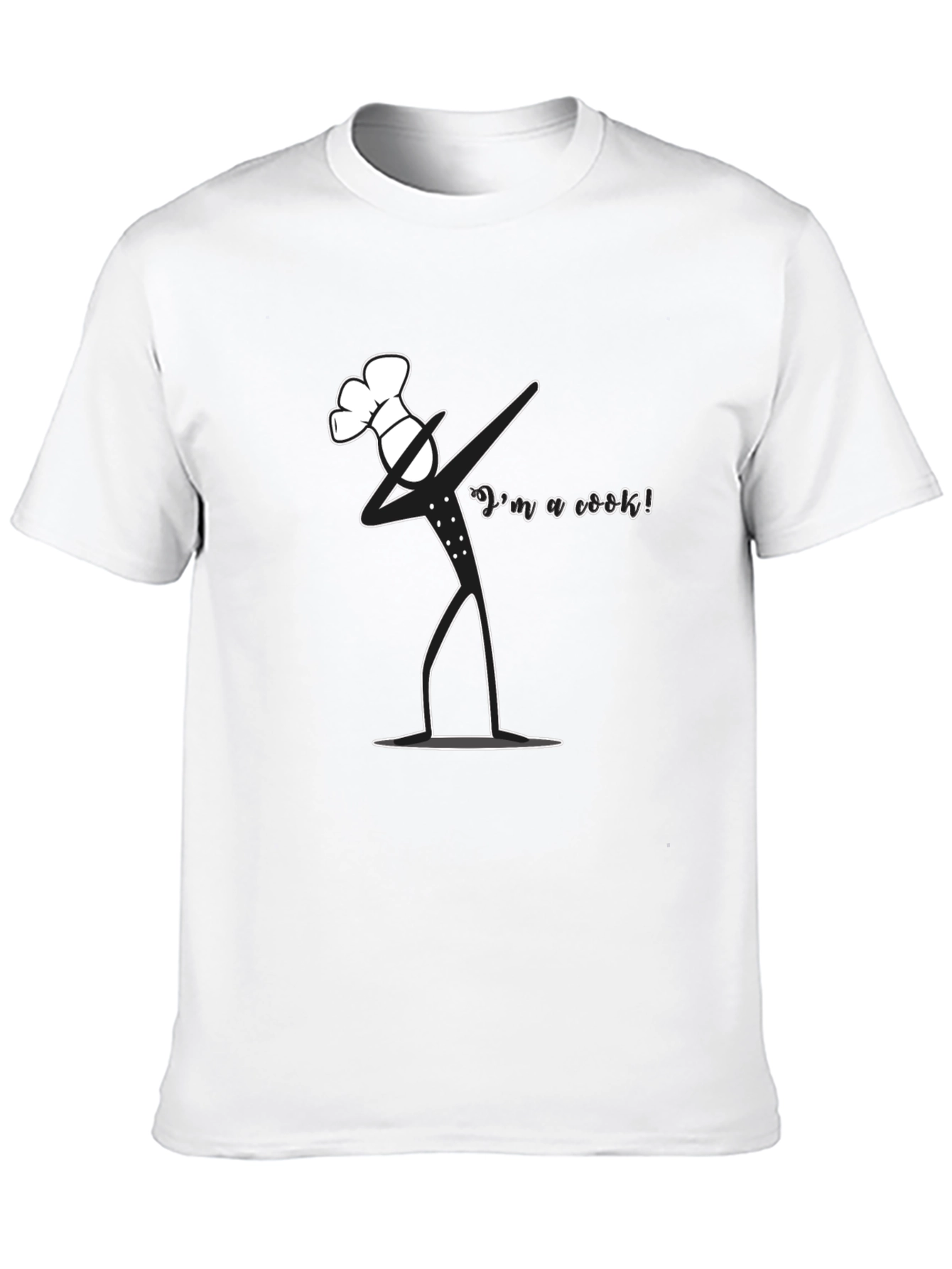 Dabbing Chef Graphic T-Shirt - Black Cotton Tee