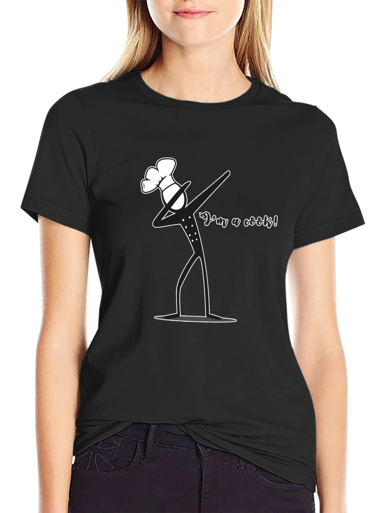 Dabbing Chef Graphic T-Shirt - Black Cotton Tee