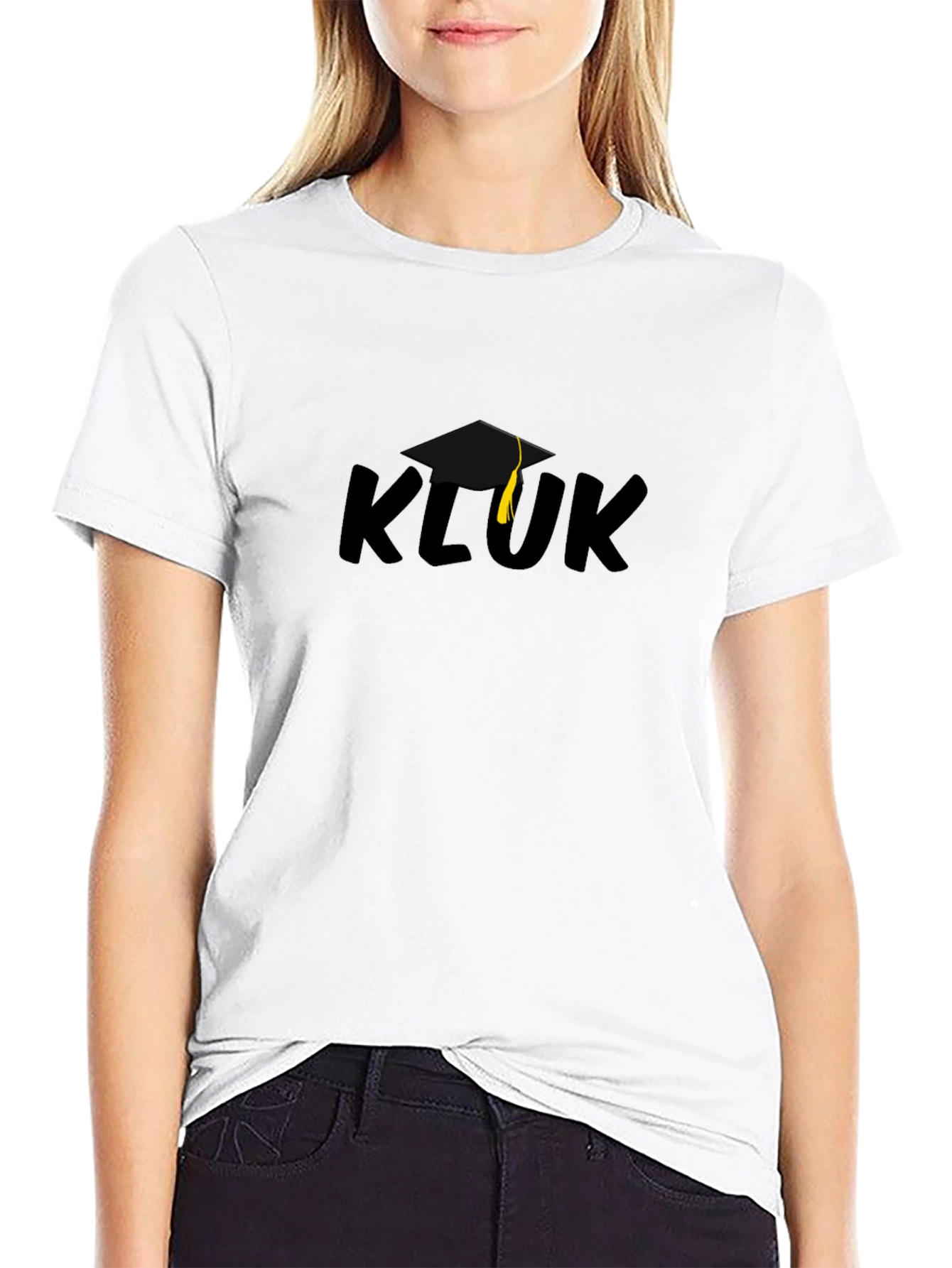 KLUK Graduation T-Shirt - Black Crew Neck
