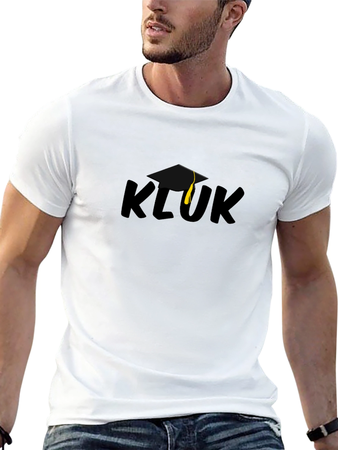 KLUK Graduation T-Shirt - Black Crew Neck