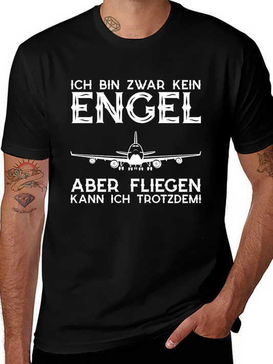 Ich Bin Zwar Kein Engel Pilot T-Shirt